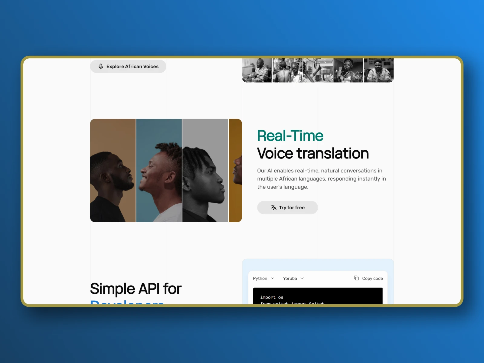 Features Section (Home page)
