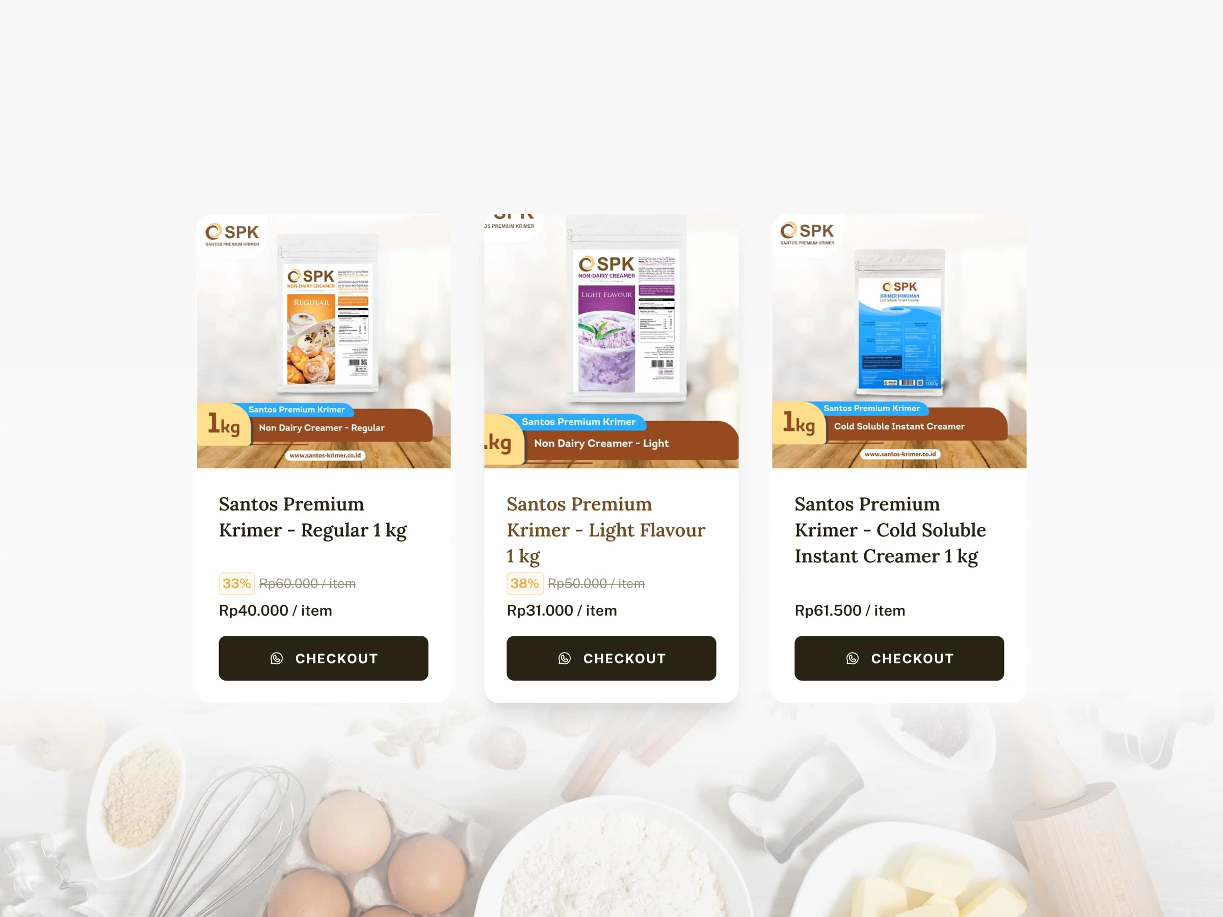 Product (WooCommerce) component integrated with WhatsApp Business