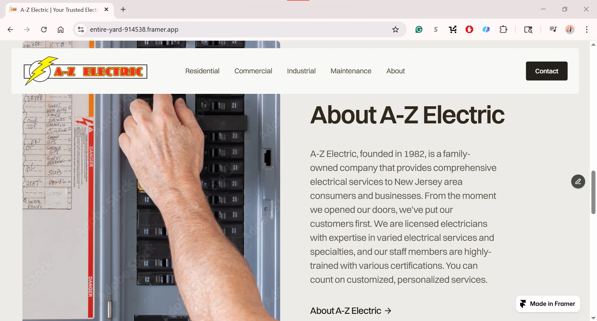 History of A-Z Electric