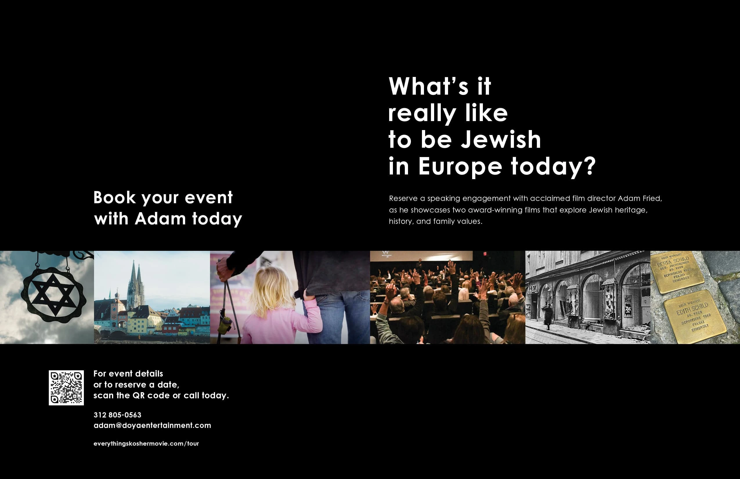 11x17 Printed Brochure Front (Right) and Back (Left)

