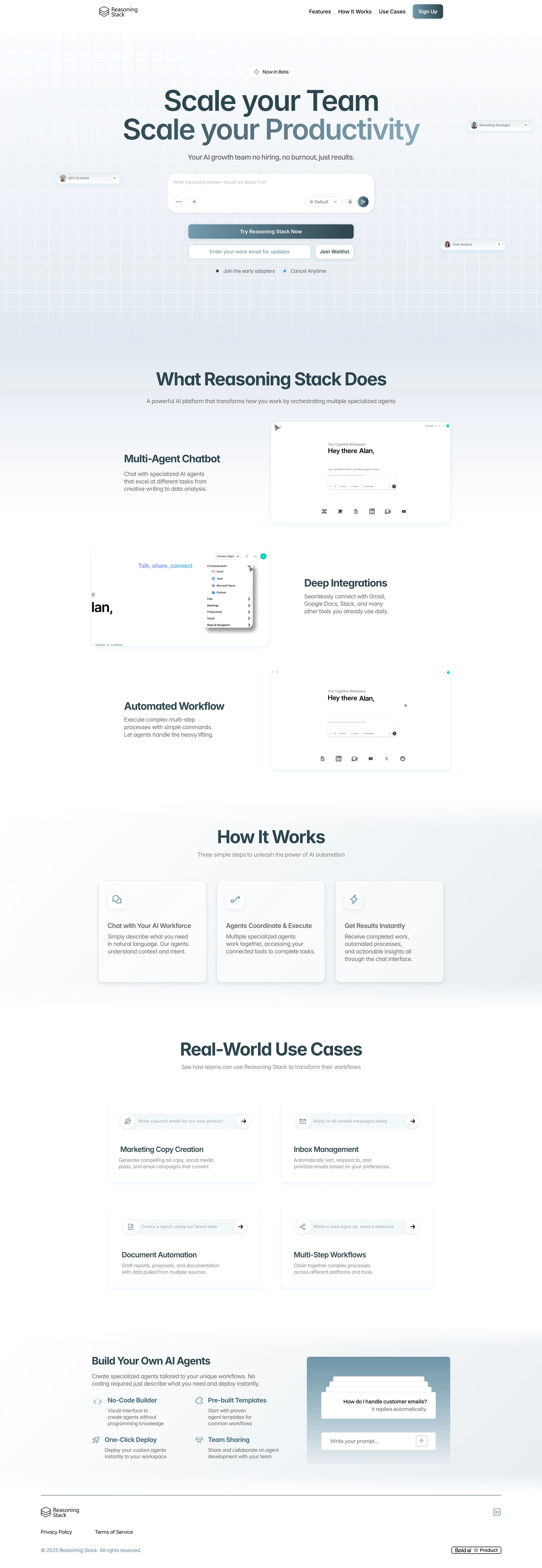 Reasoning Stack Website Heropage