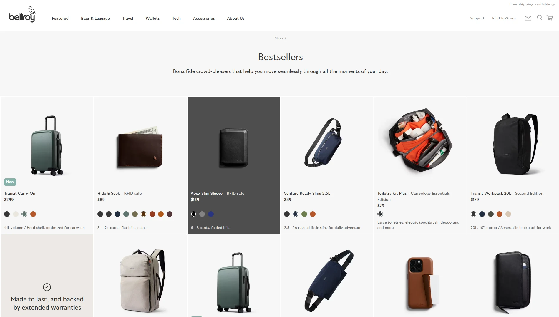 Product Pages

