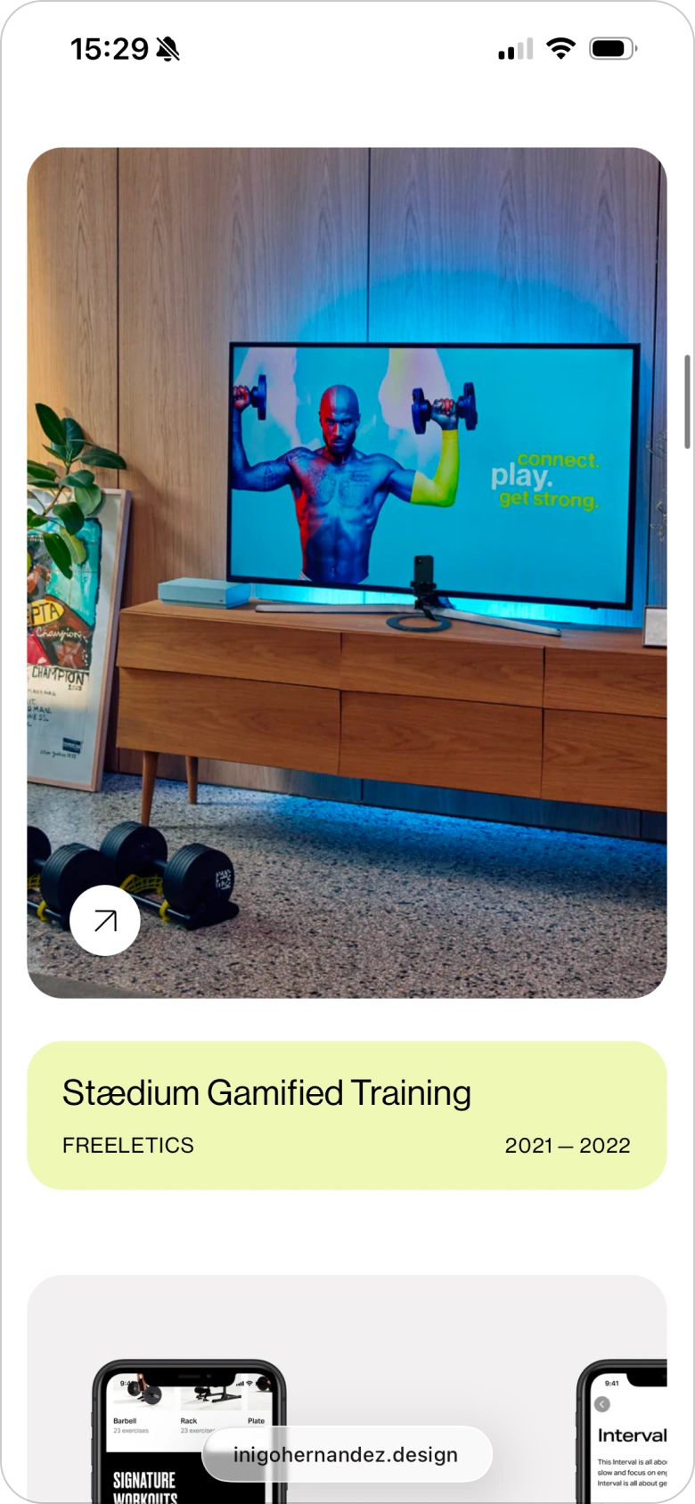 Portfolio project feed