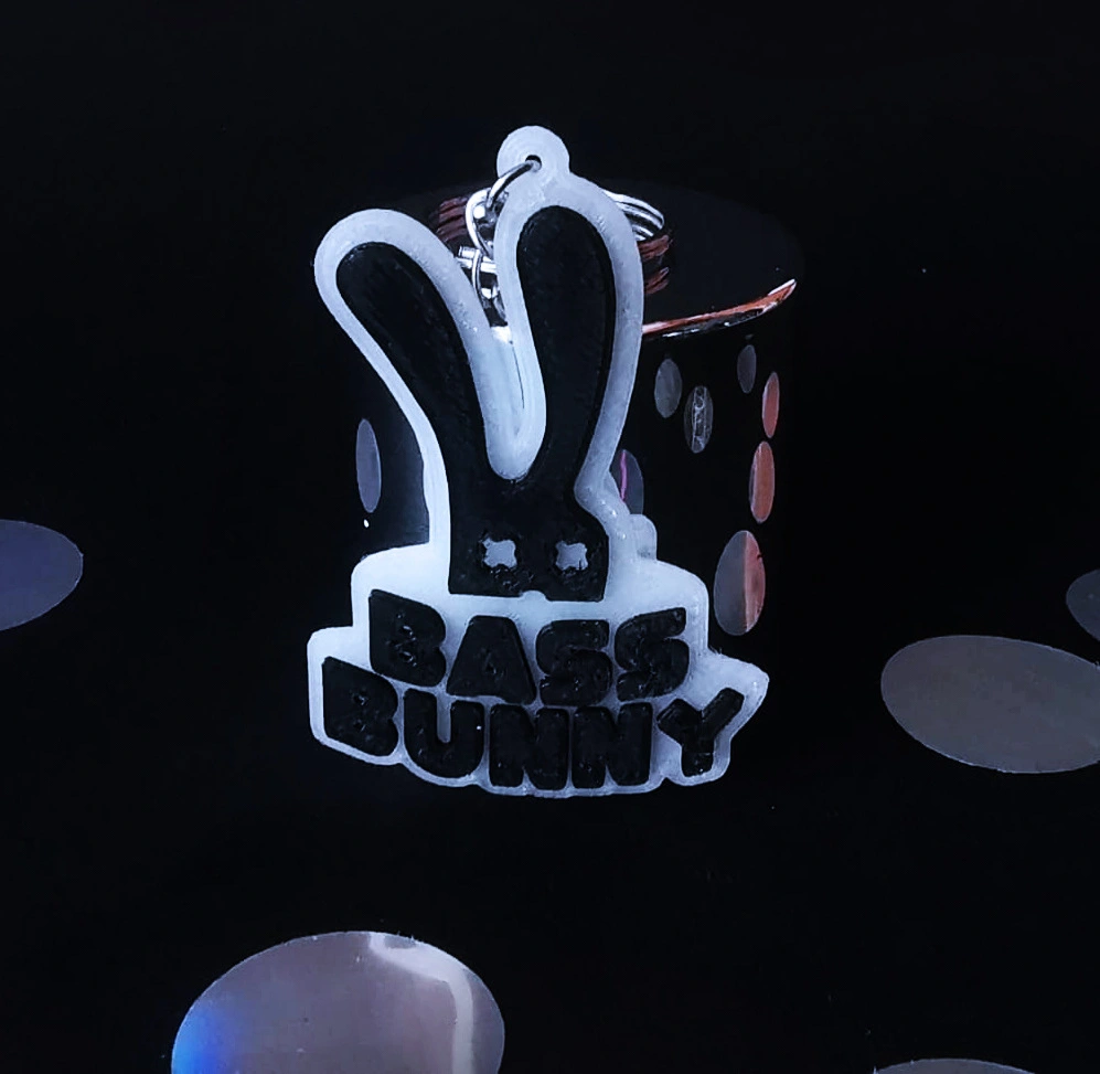 3D printed logo souvenir (glow in the dark)