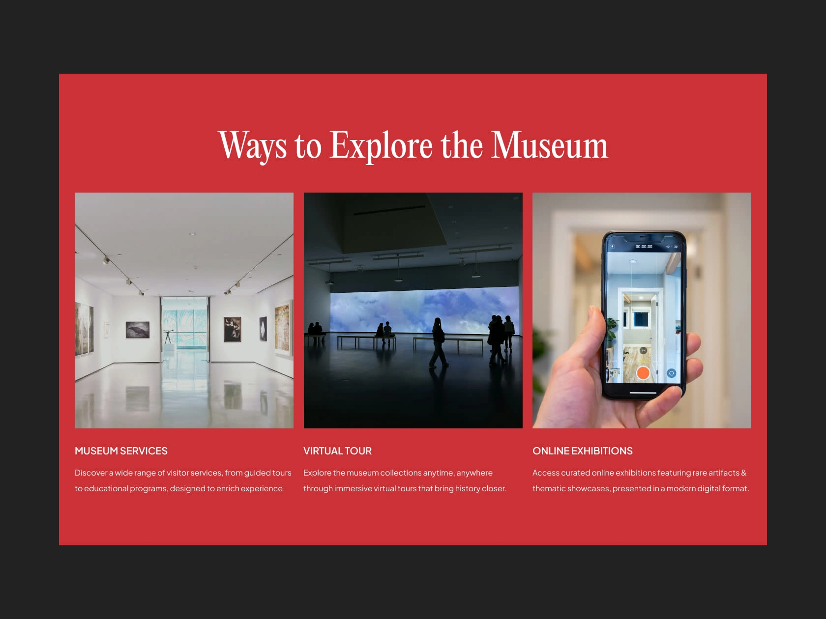 Ways to Explore Section