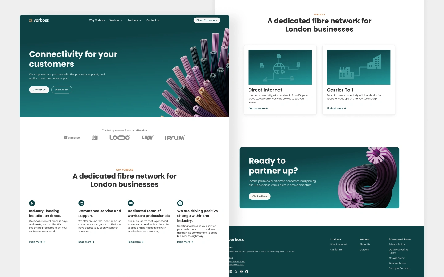Vorboss' Partners Site Home Page