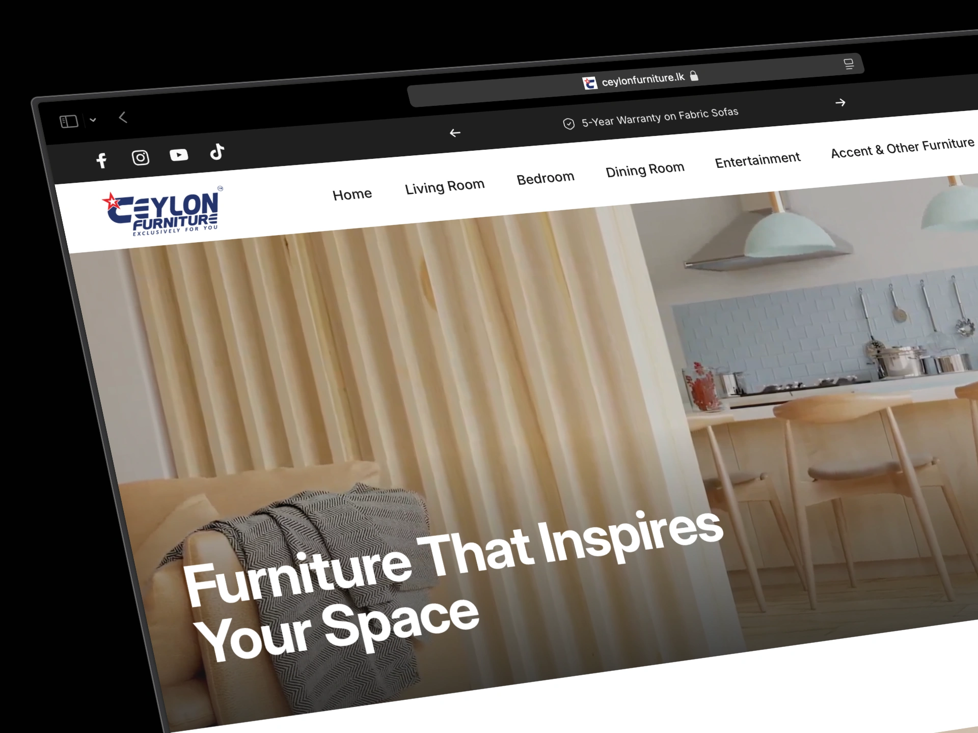 Ceylon Furniture Hero Section