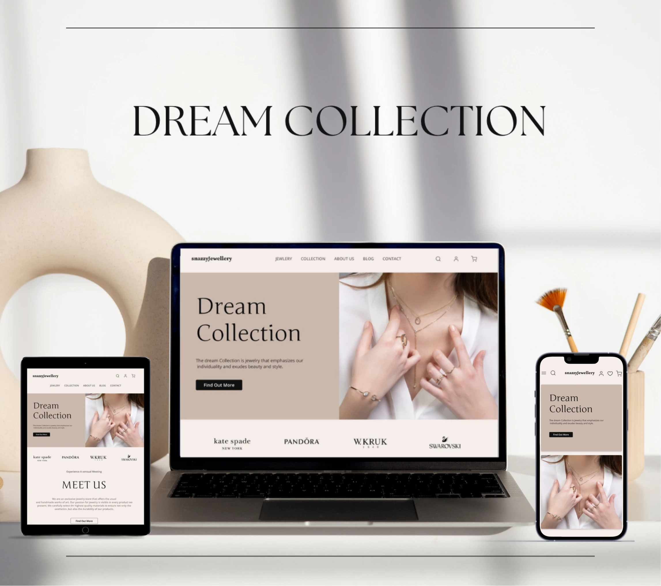 online jewelry store mockup 