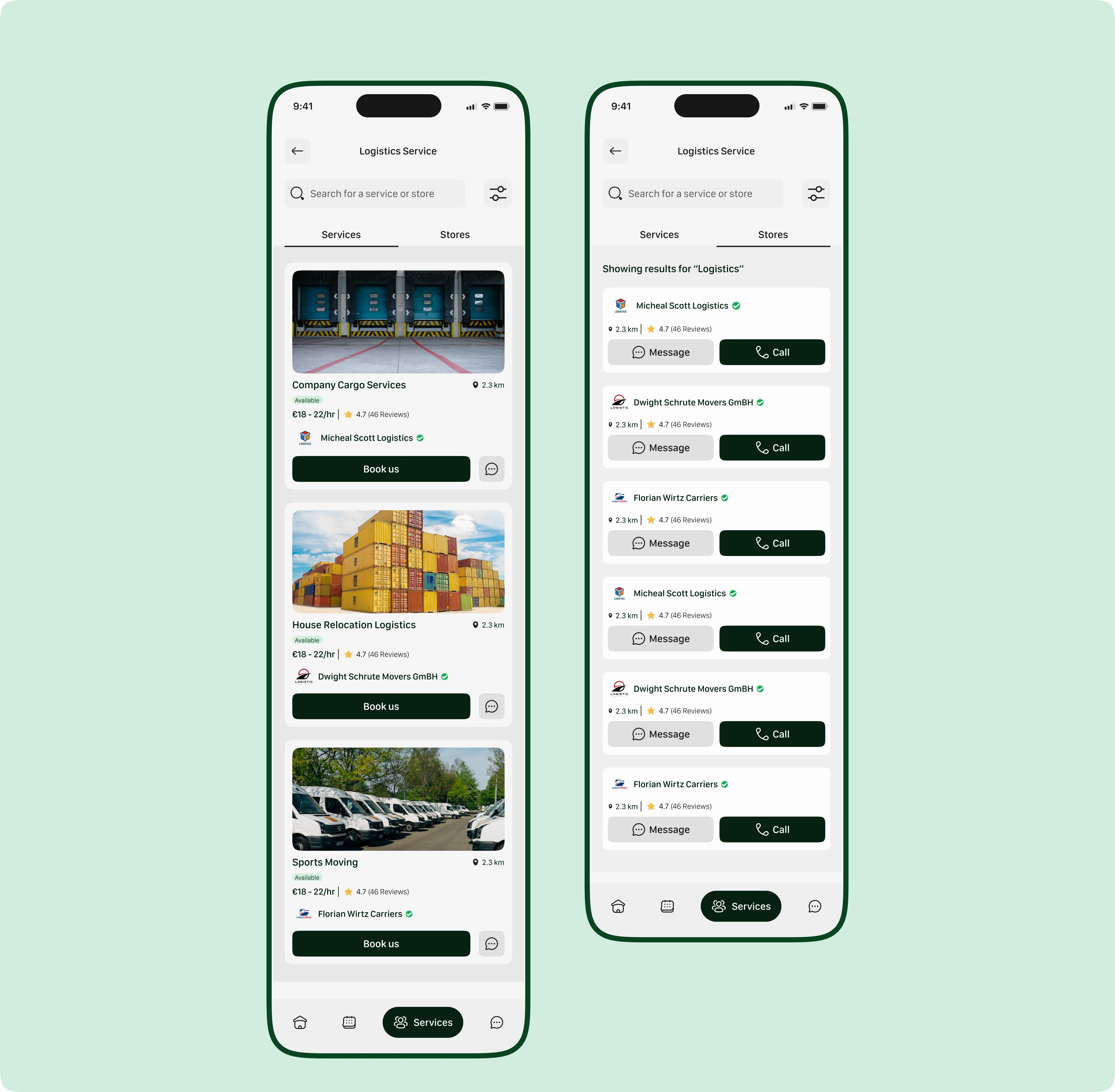Services feature