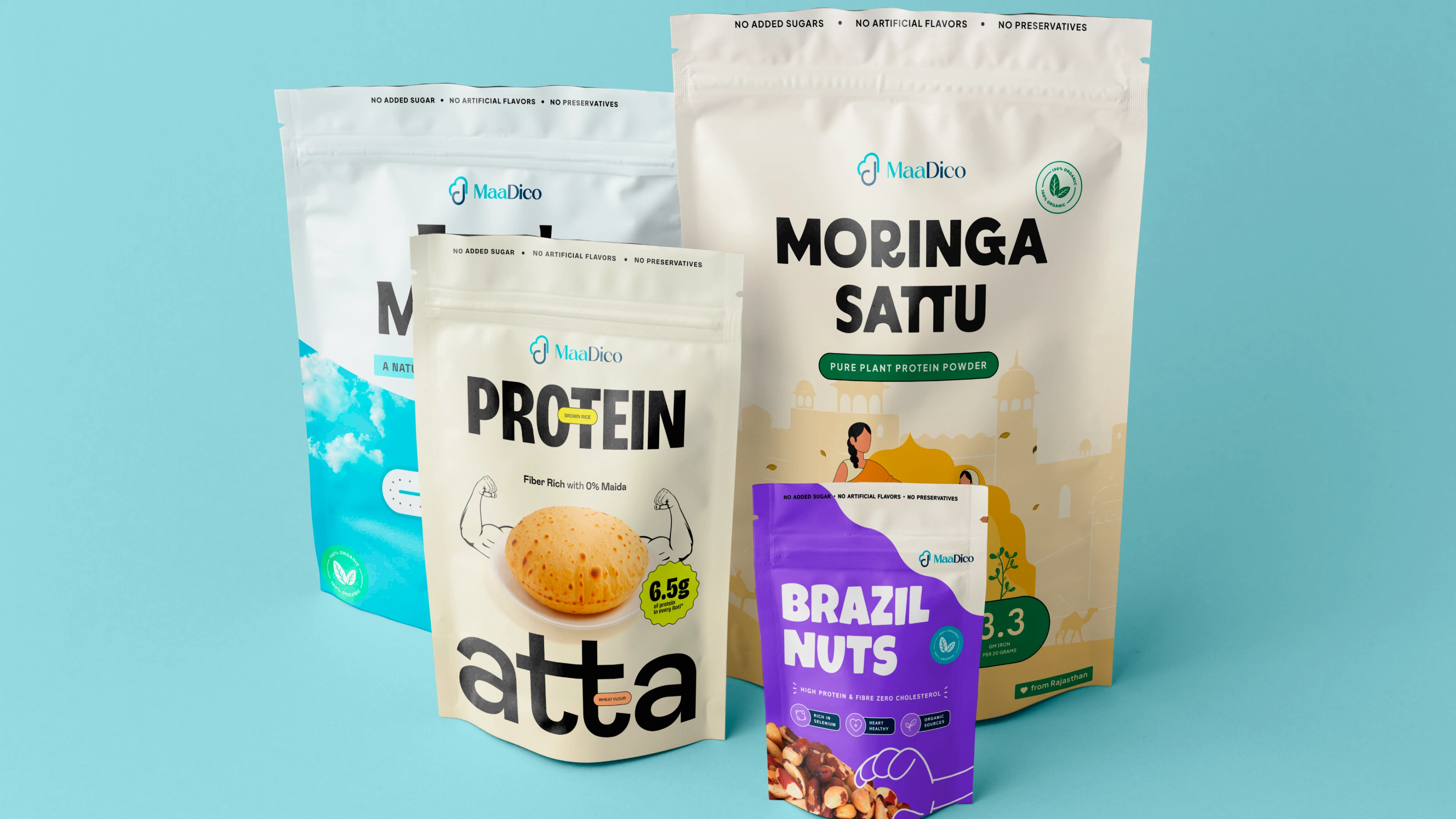 Protein Atta, Brazil Nuts, Moringa Sattu, Fresh Morning