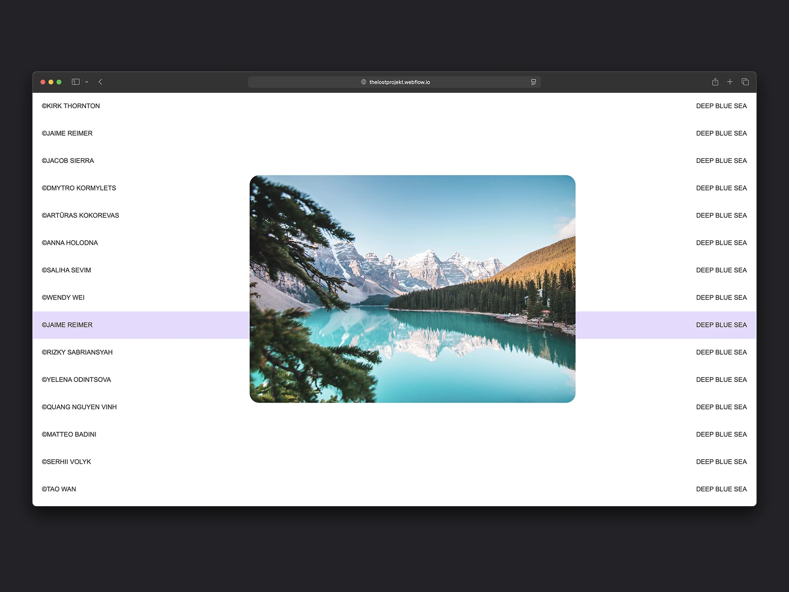 Gallery section powered by CMS