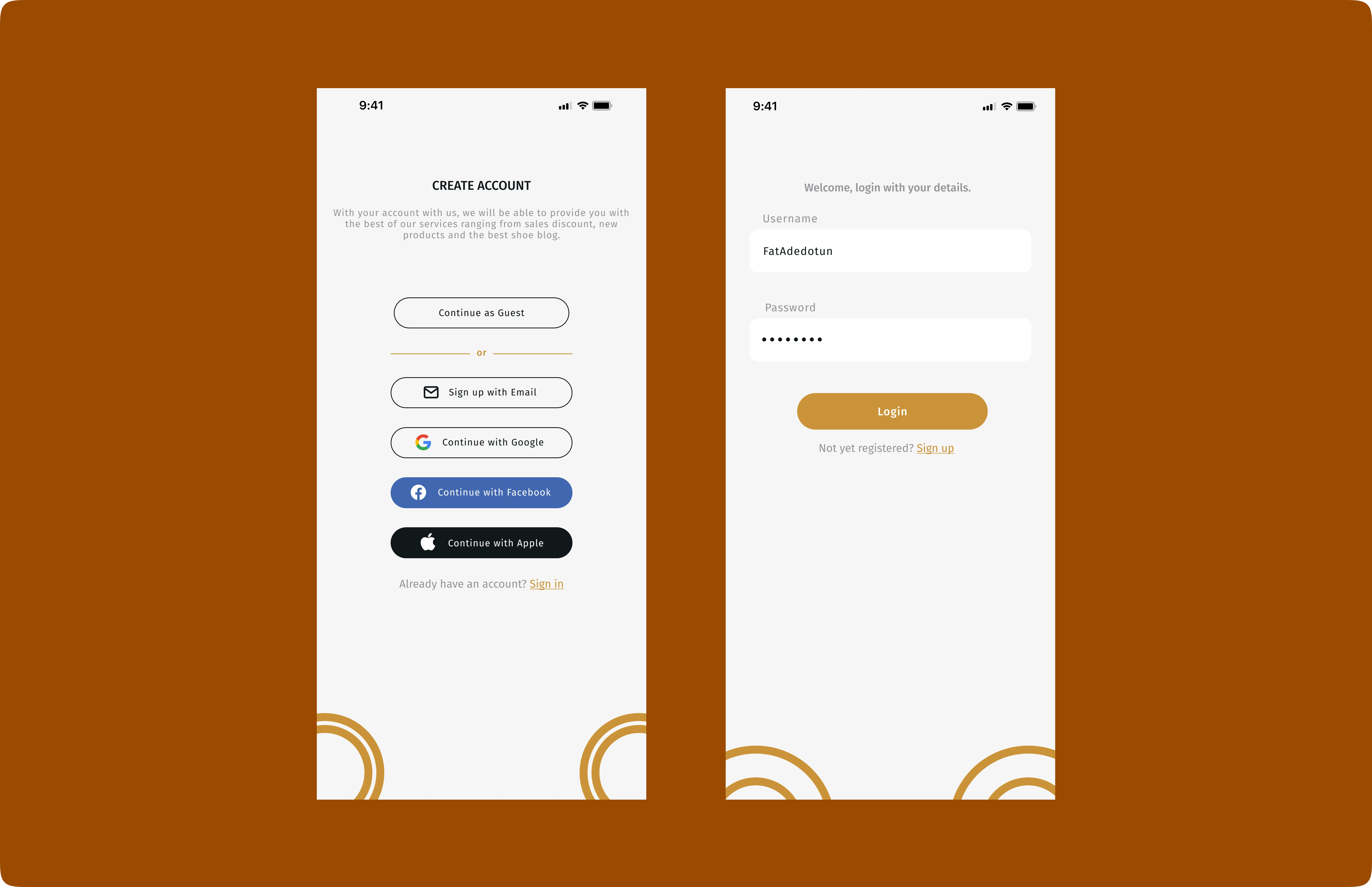 Account Creation & Login
