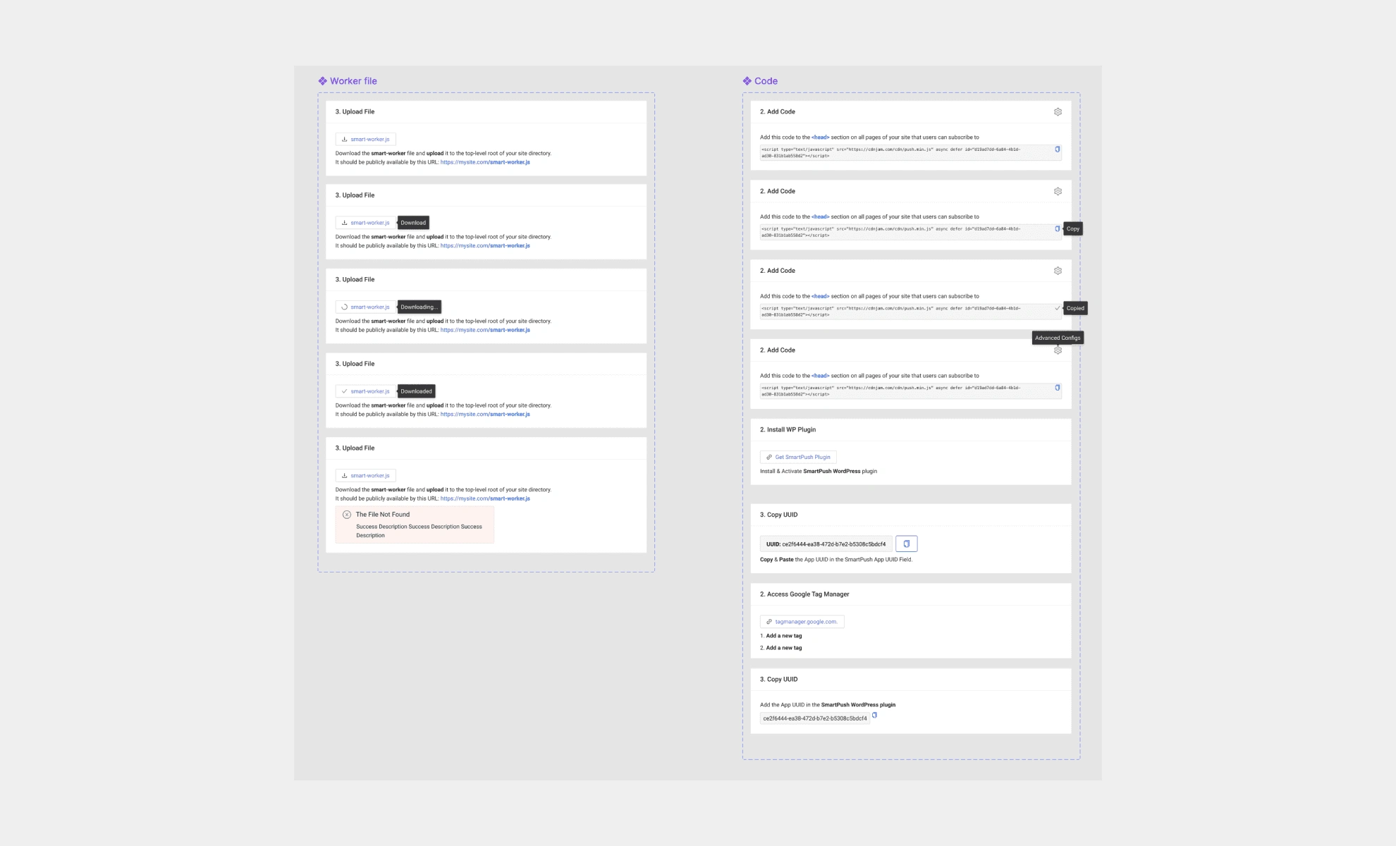 Examples of product UI Kit organization