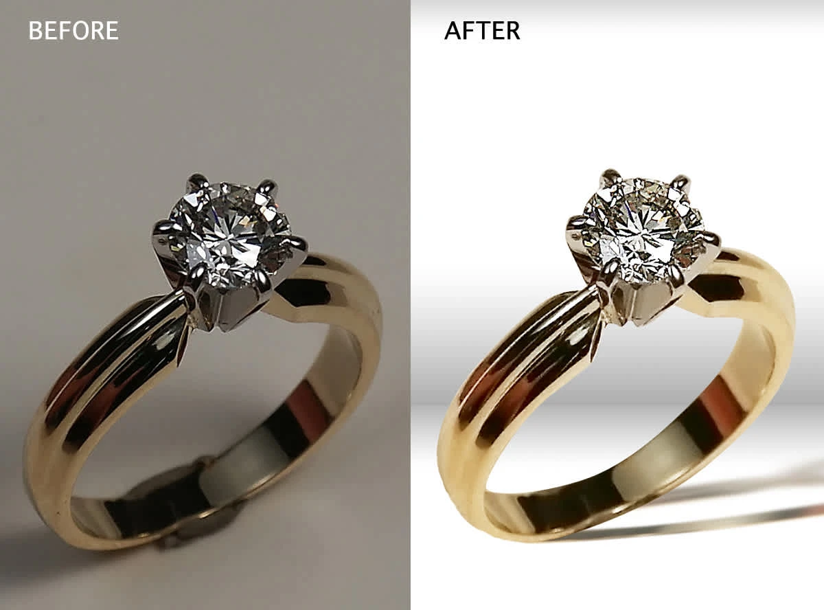 Background had to be removed. Artificial shadow and product sharpening applied. Work performed in Photoshop.