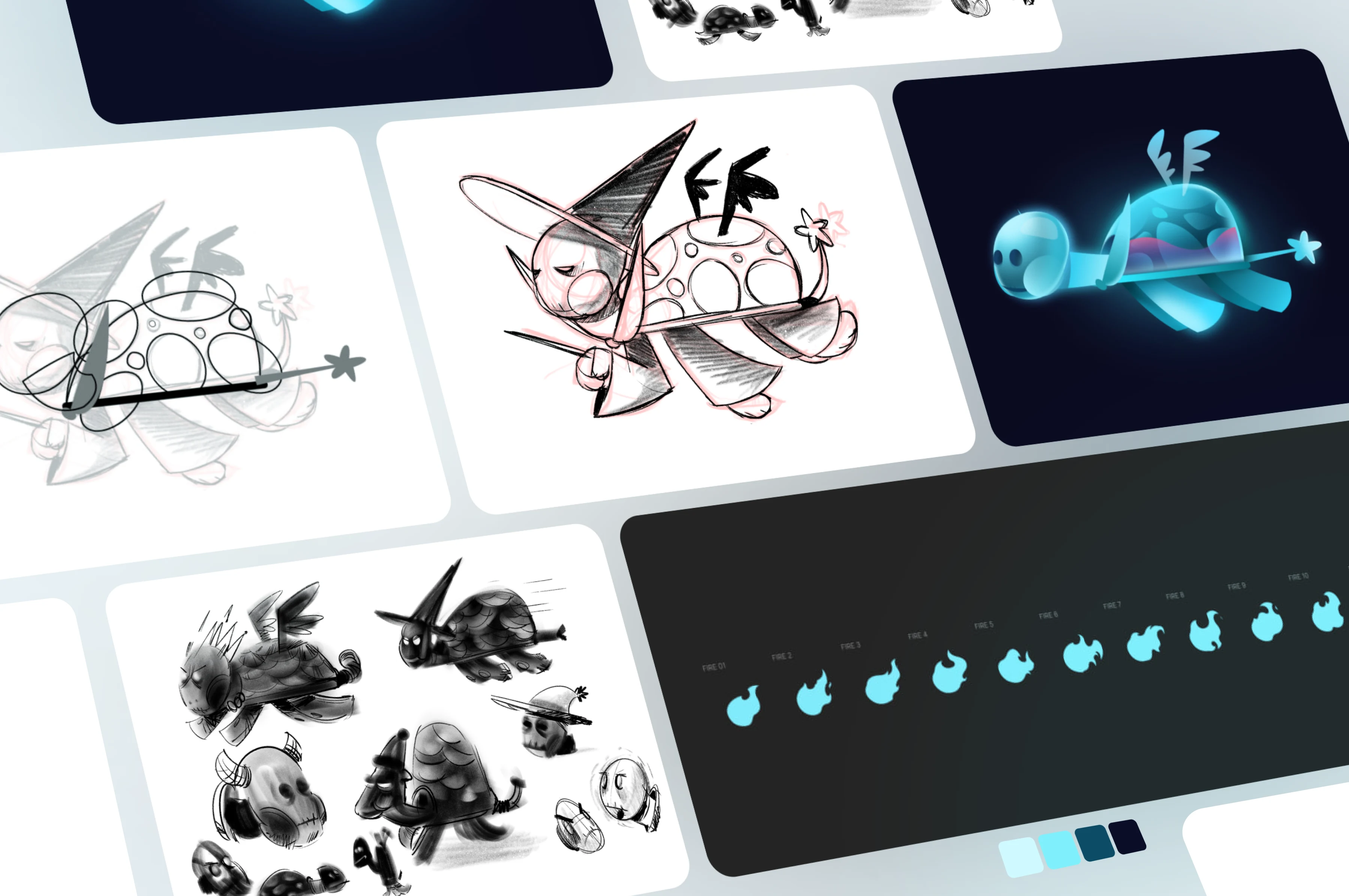 Sketch and color stage