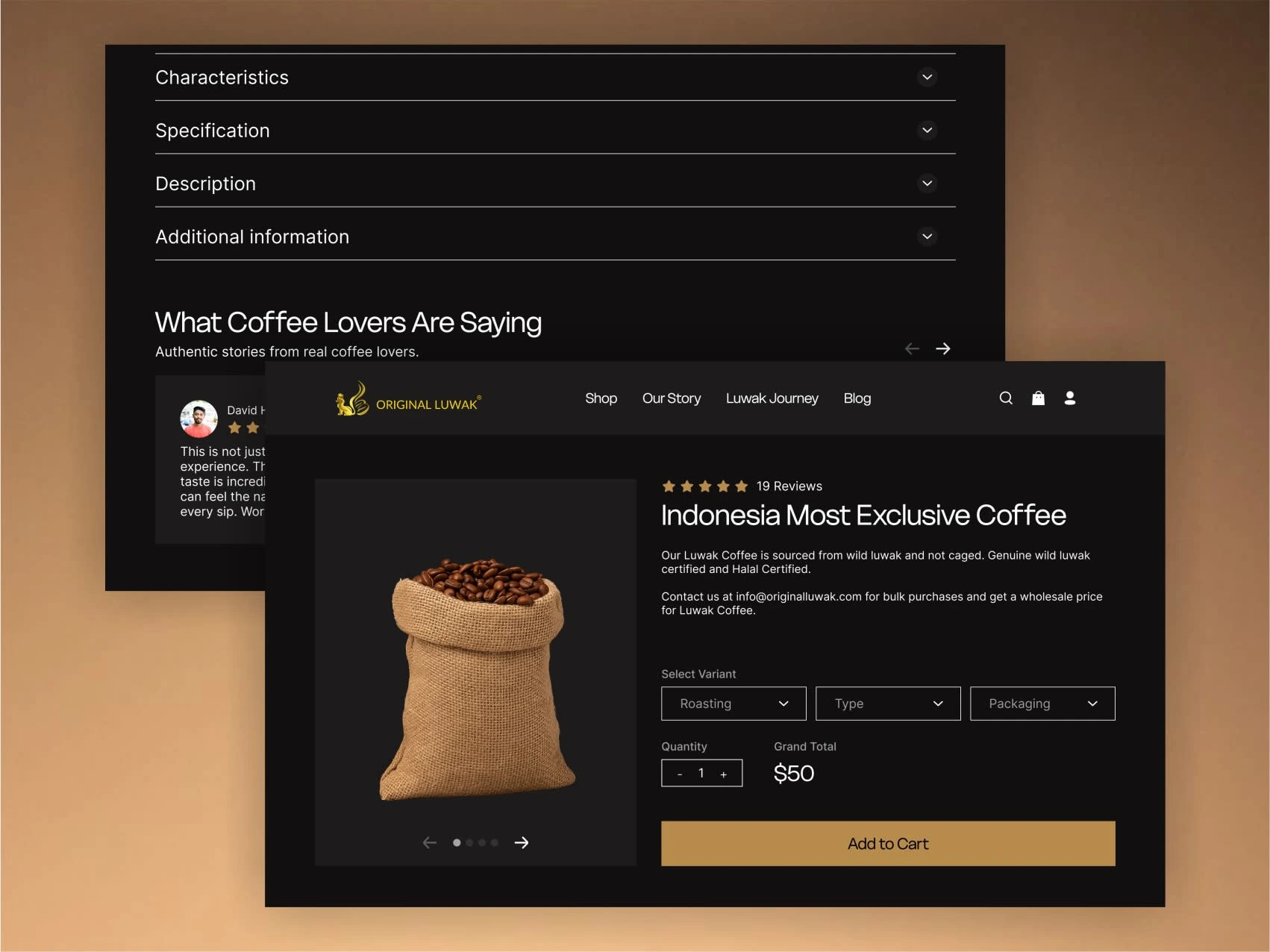 After Redesign - Shop Page