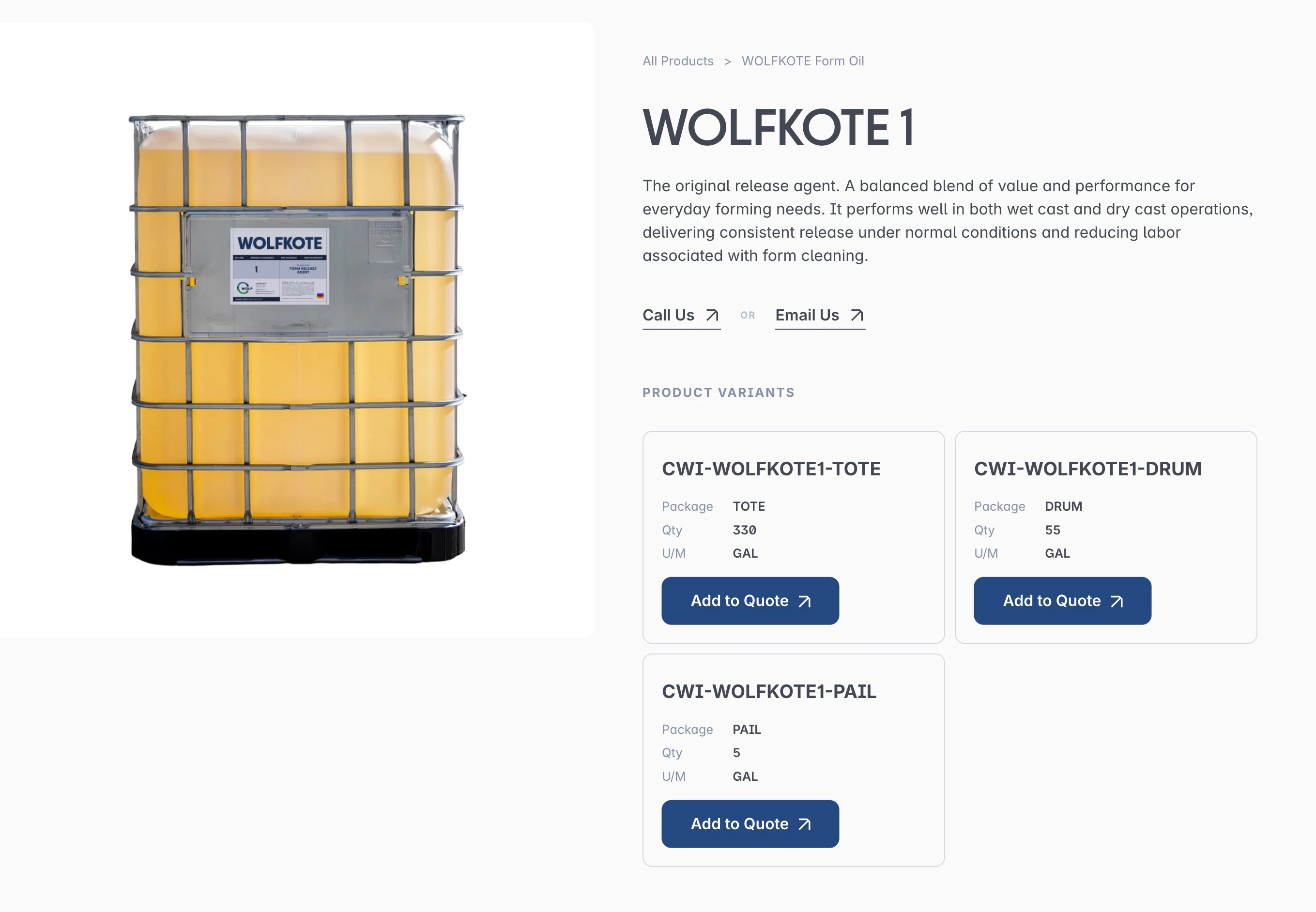 Product page