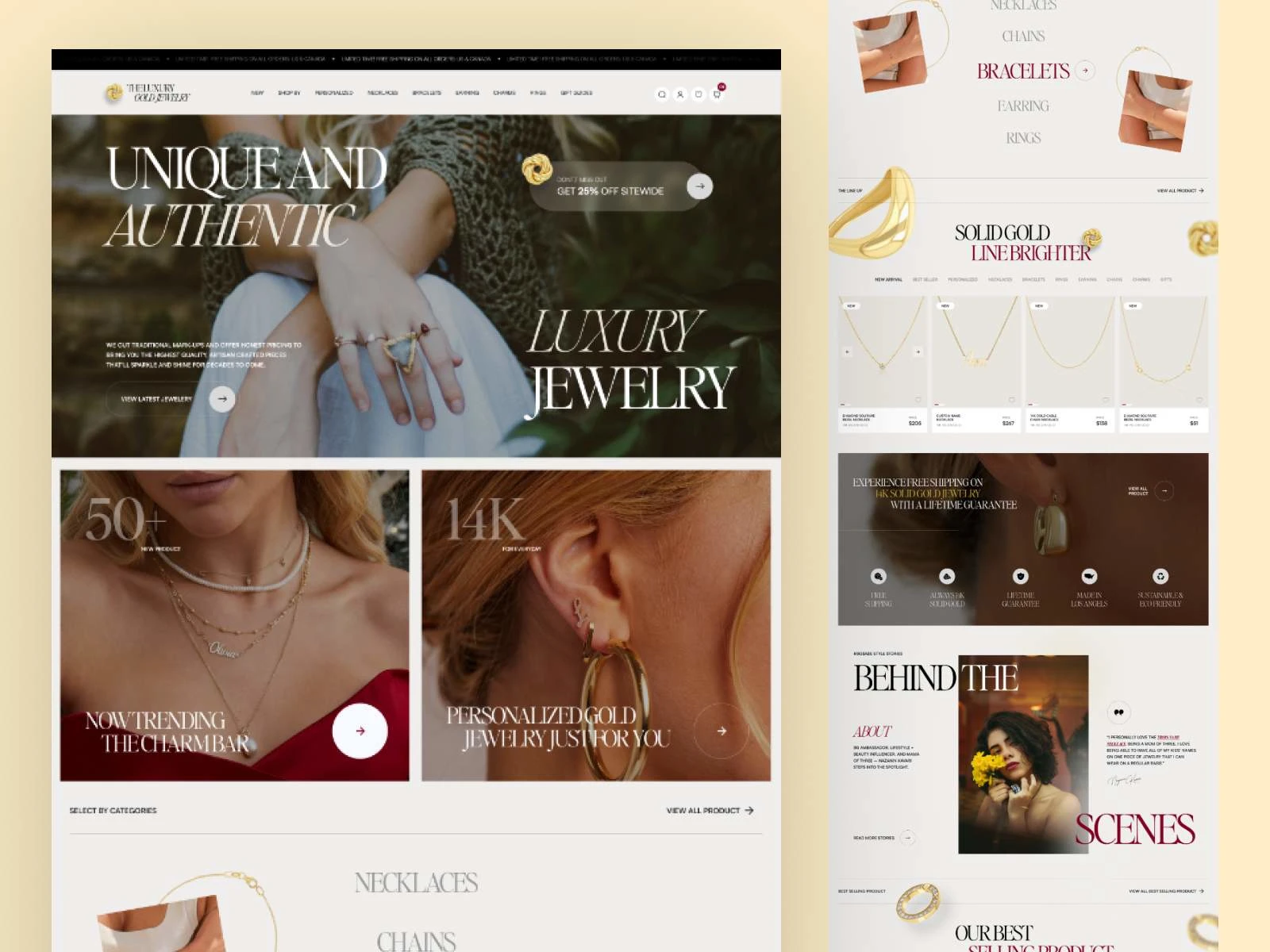 Luxury Jewlery E-Commerce Website