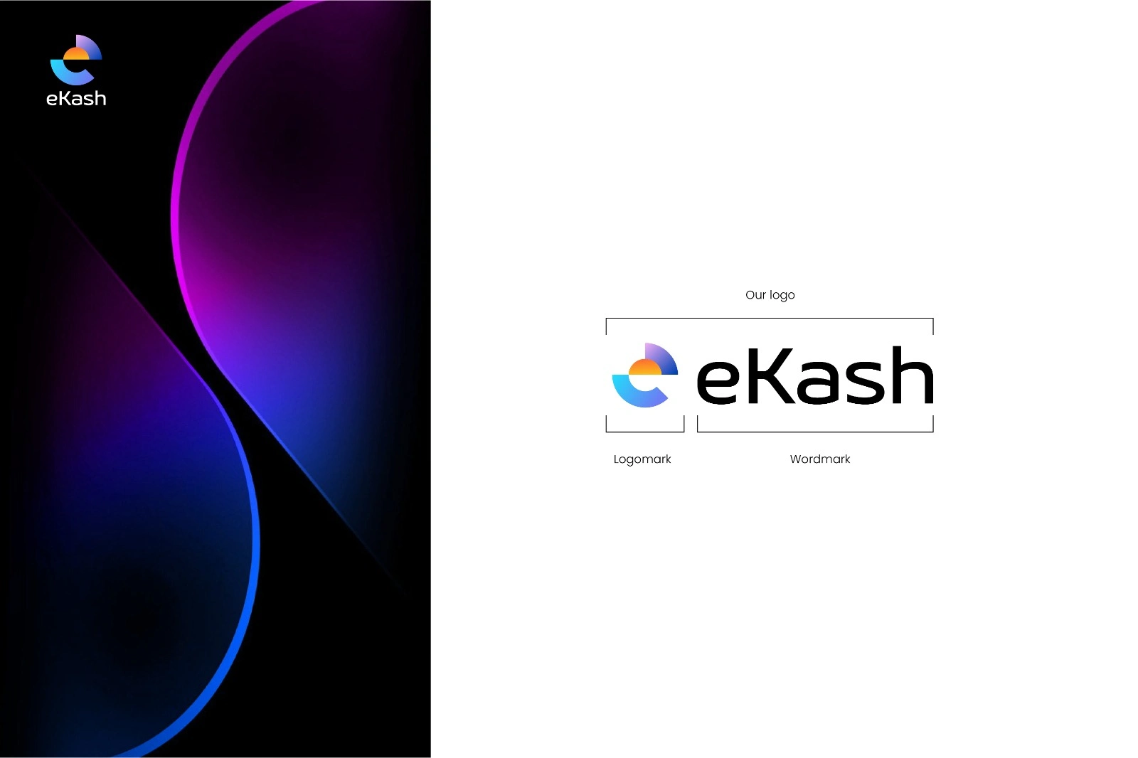 Wordmark with Color Grid Background