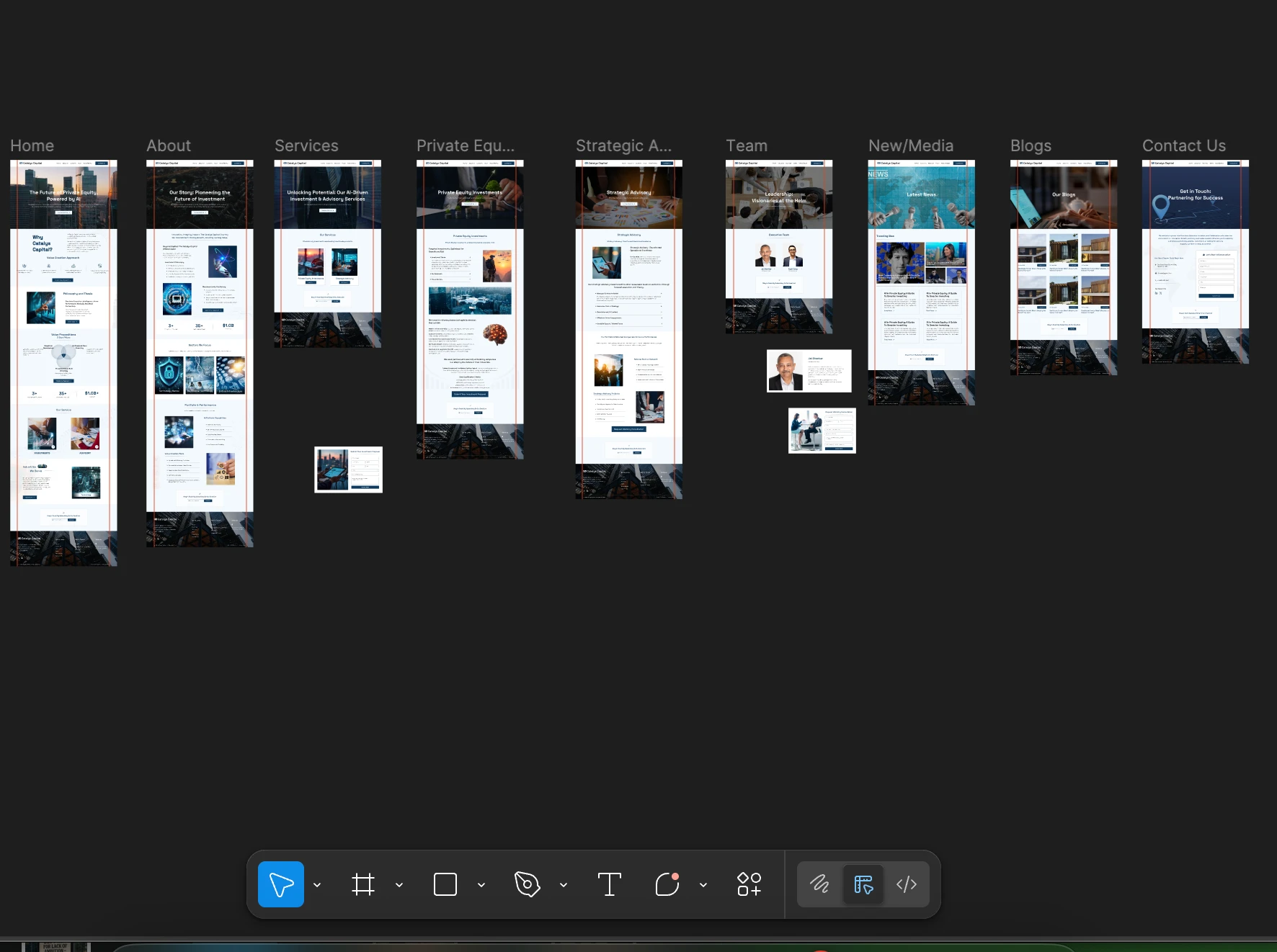 Figma file for Catalys capital