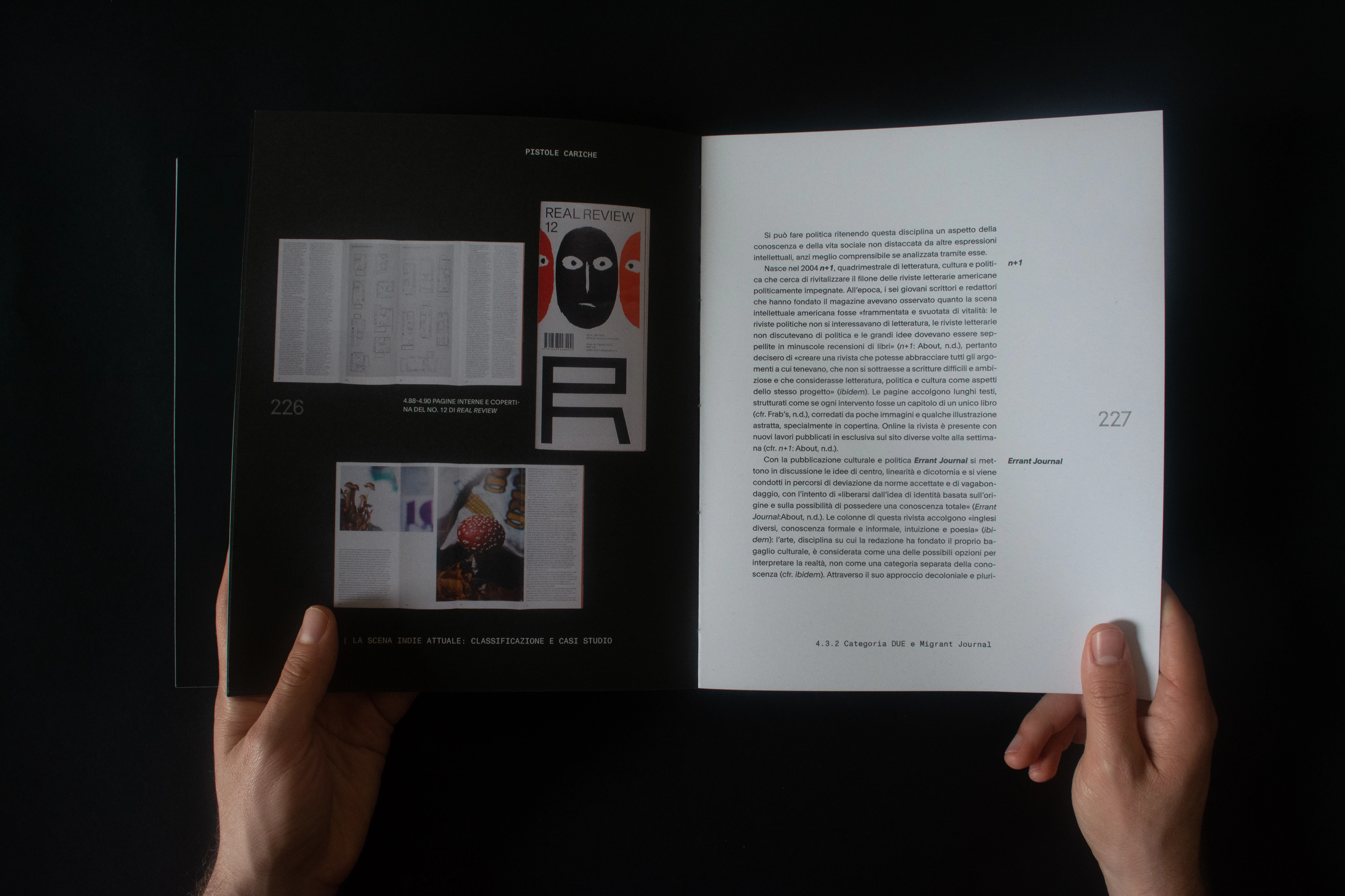 The images are displayed on black pages and the texts on white pages, generating an alternation that is visible when the book 
is closed on the fore-edge of the volume.