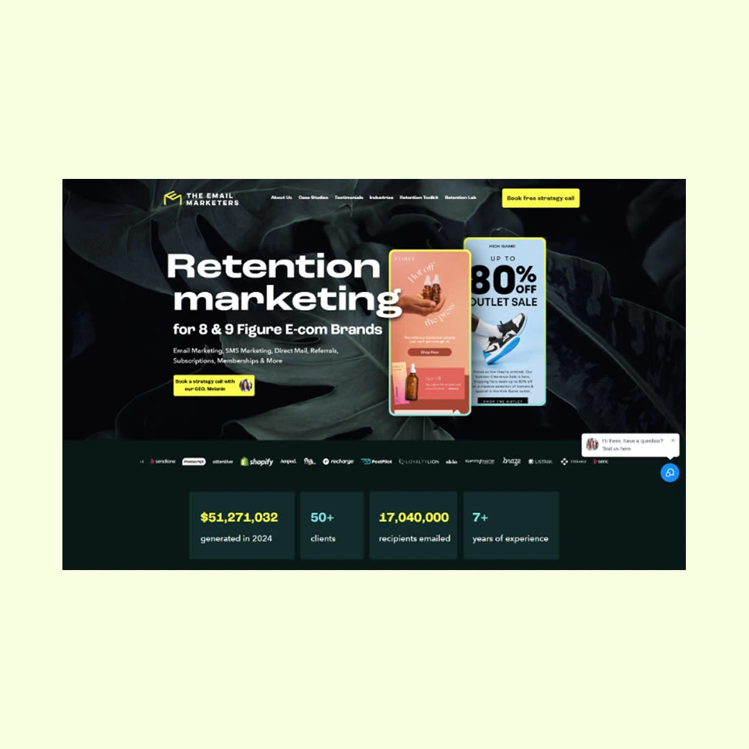E-mail Marketing webflow web design