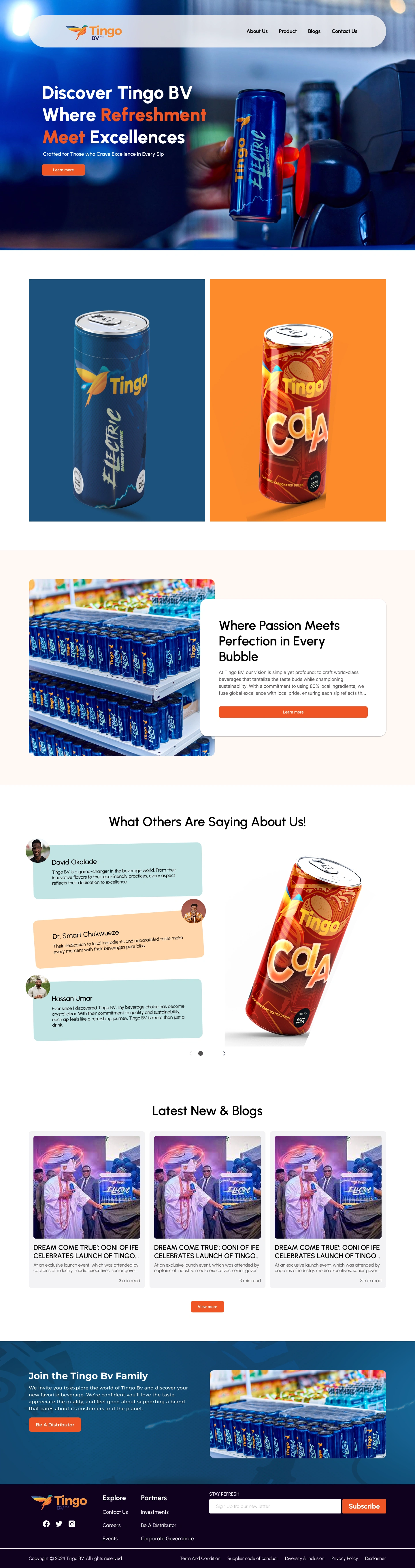 Home page