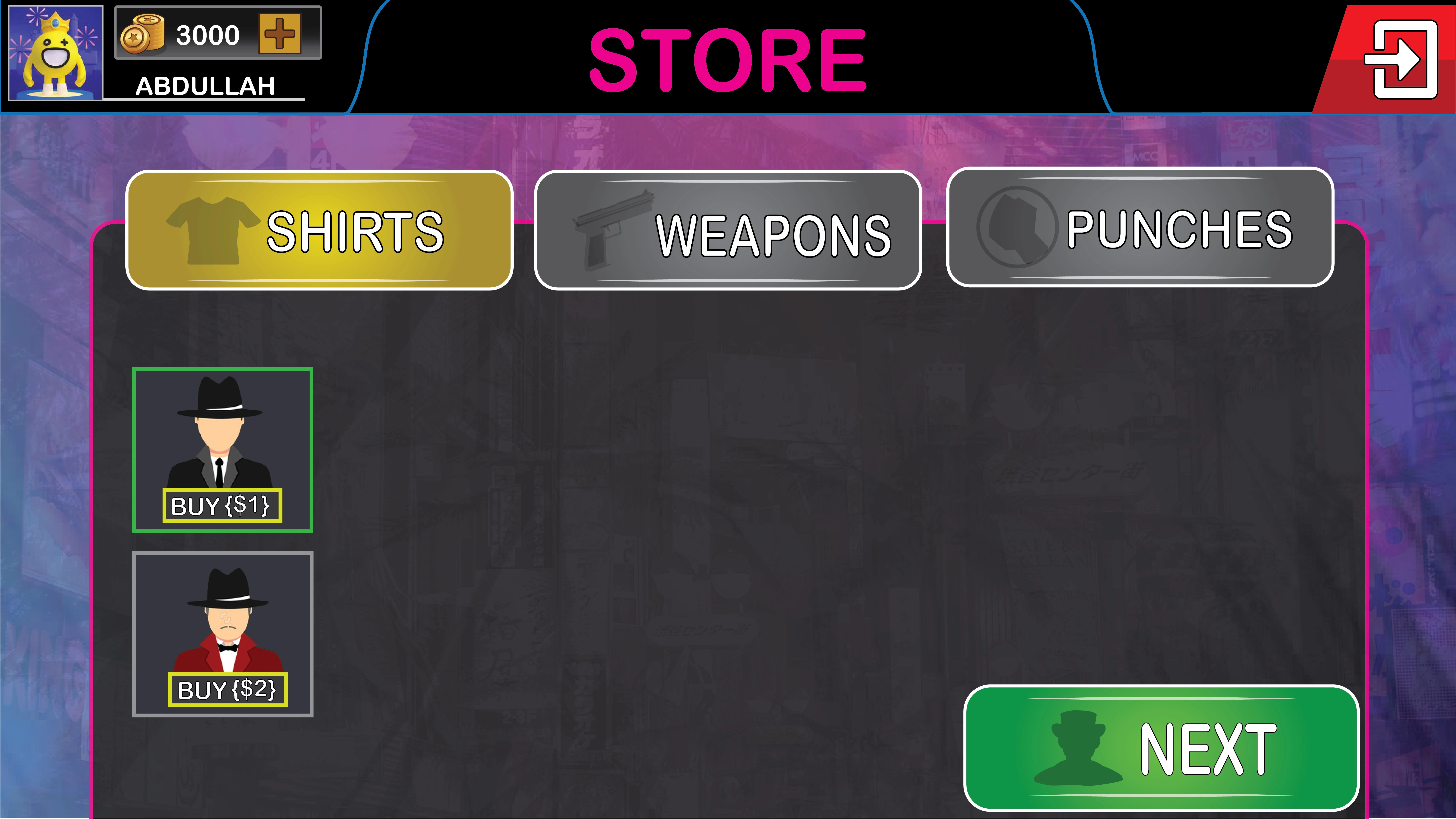 Character Selection