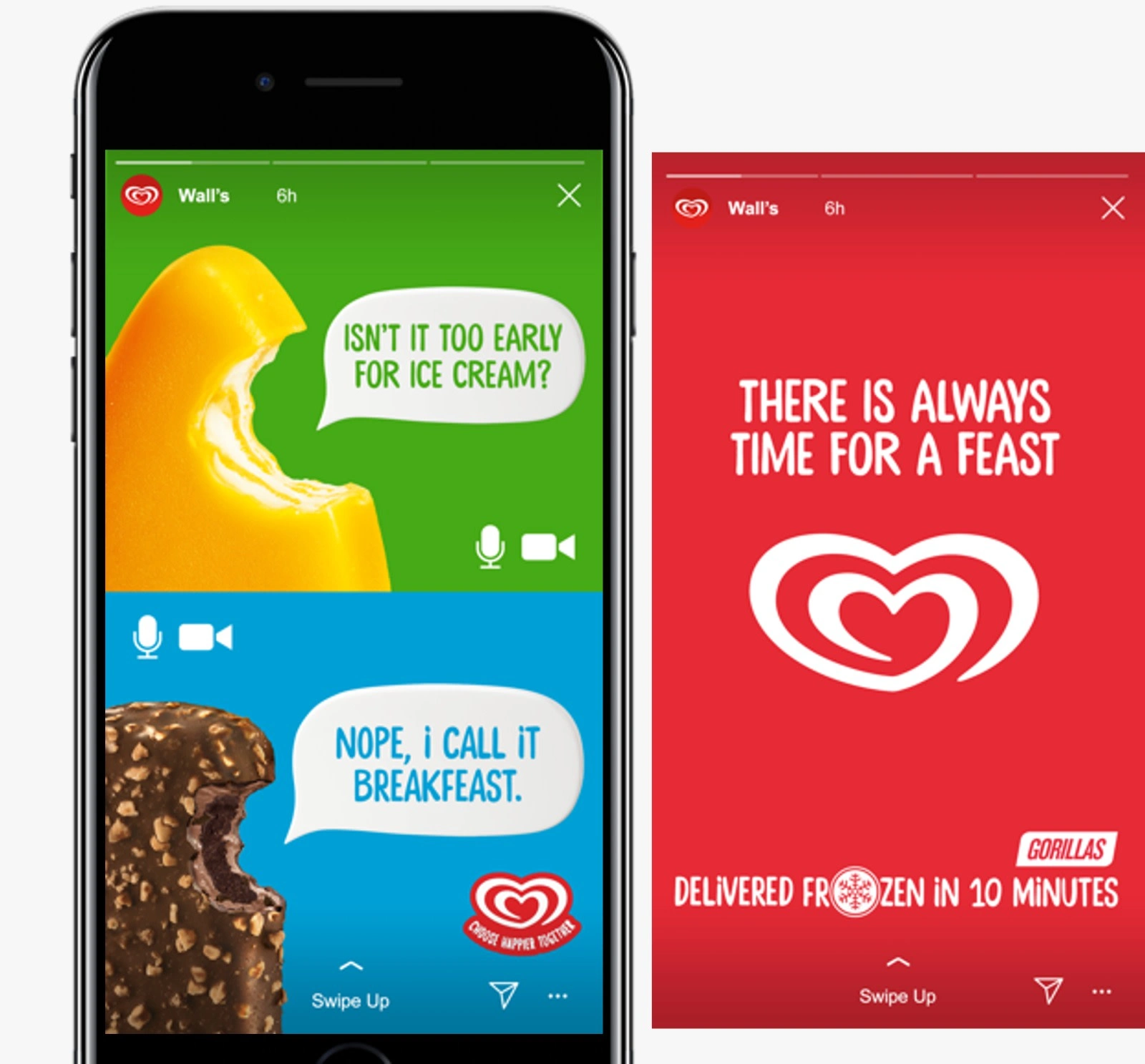 Promoting the 'Feast' ice cream. (Version 1)