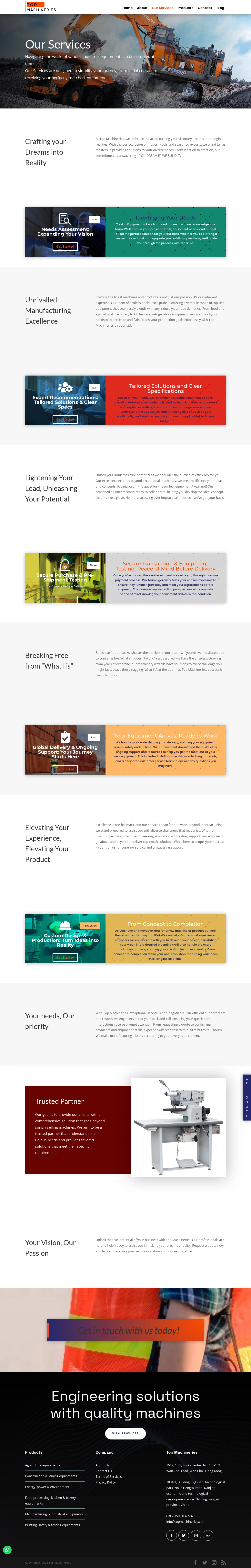 Service Listing Page