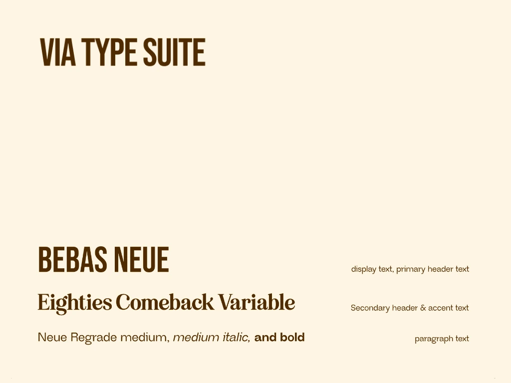 via type suite