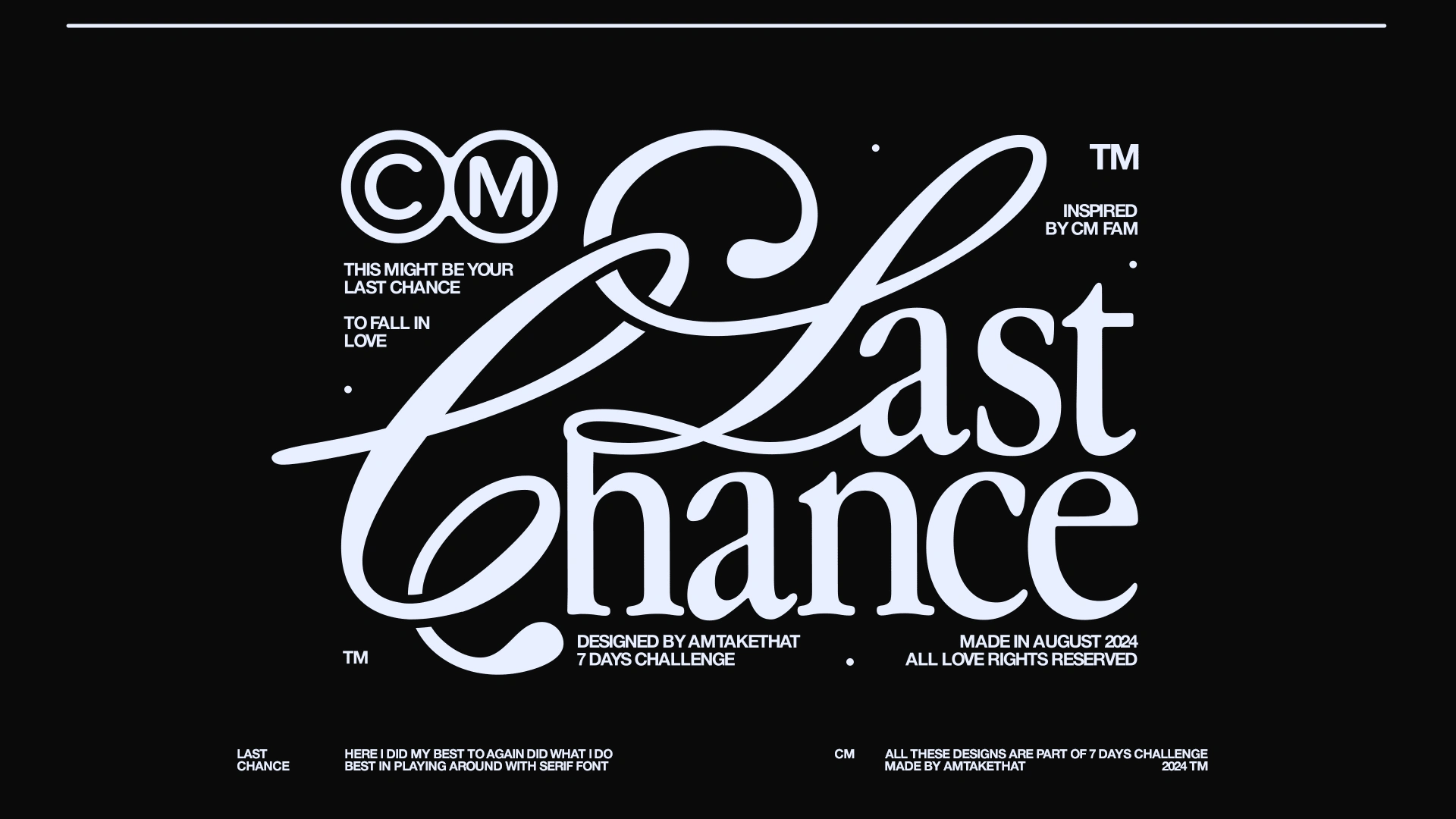 Last Chance | 3 day out of 7