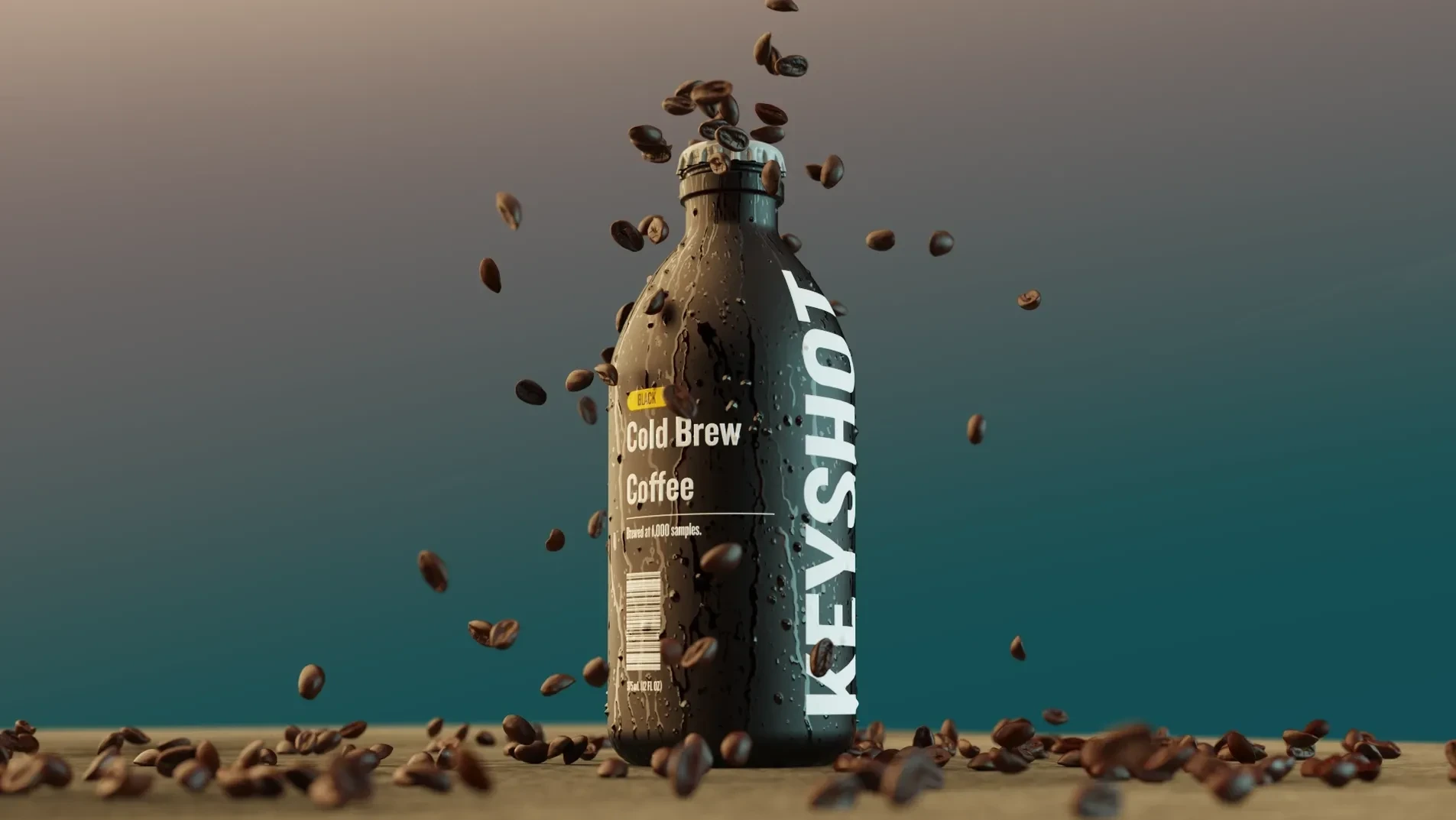 Product-focused render showcasing material realism and studio lighting setup