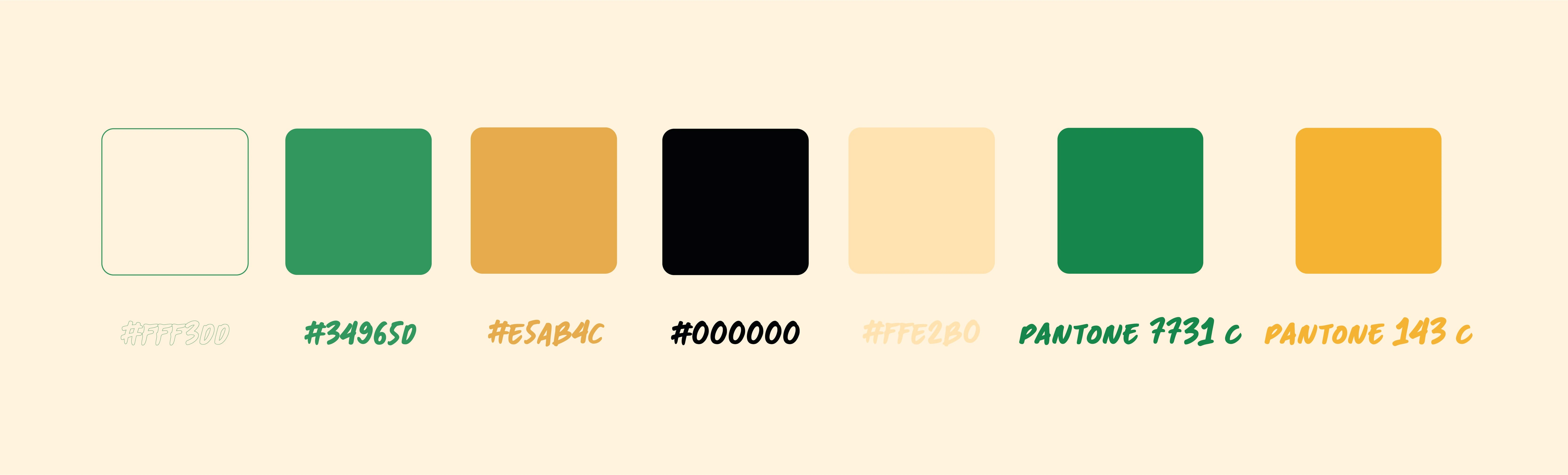 Colour palette that represents an 'outdoorsy' feel