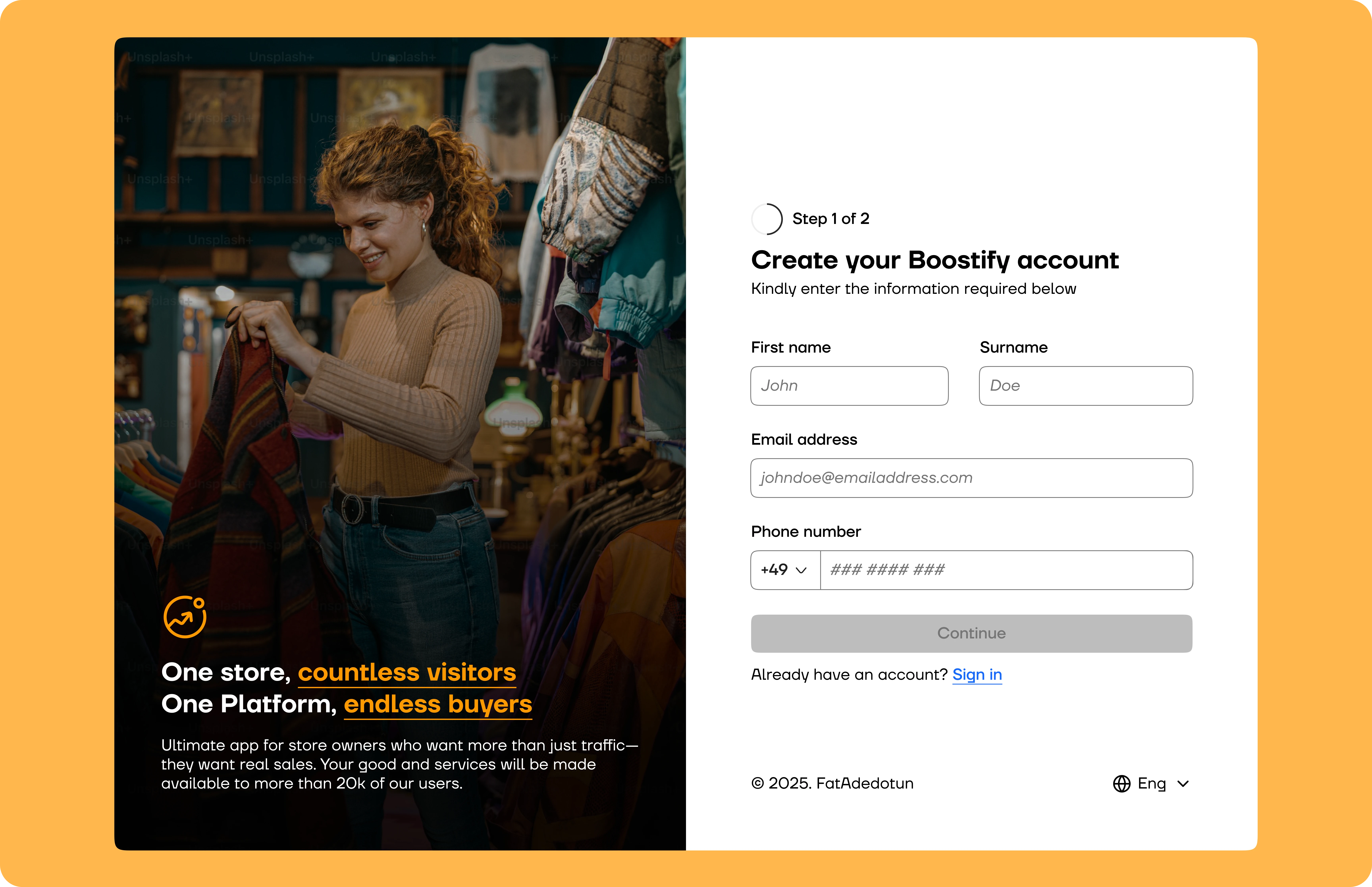 Create Account