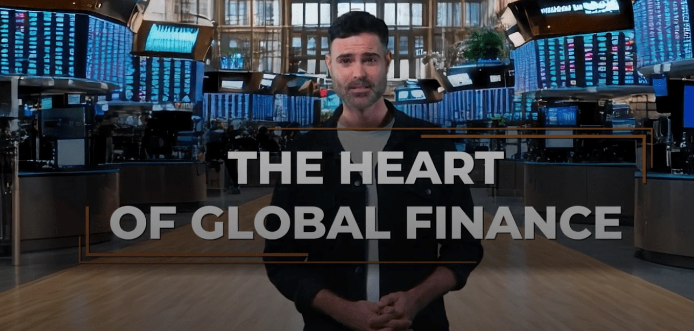 AI avatar presenter for a finance course series