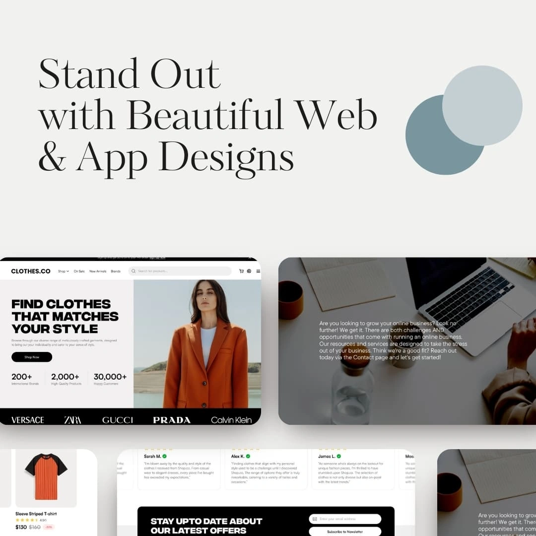 Clothing Store Web & APP Design