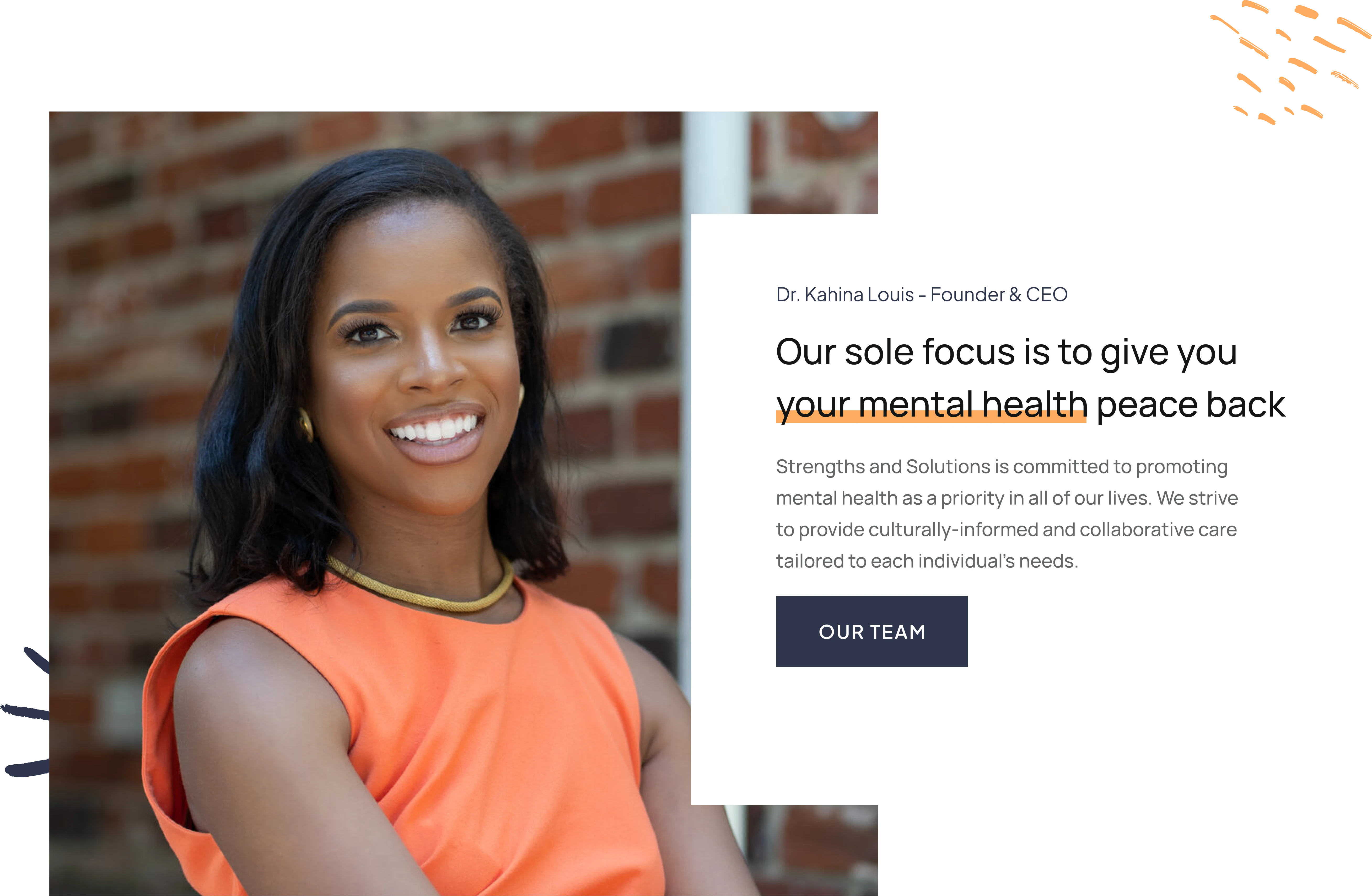 Section from the website