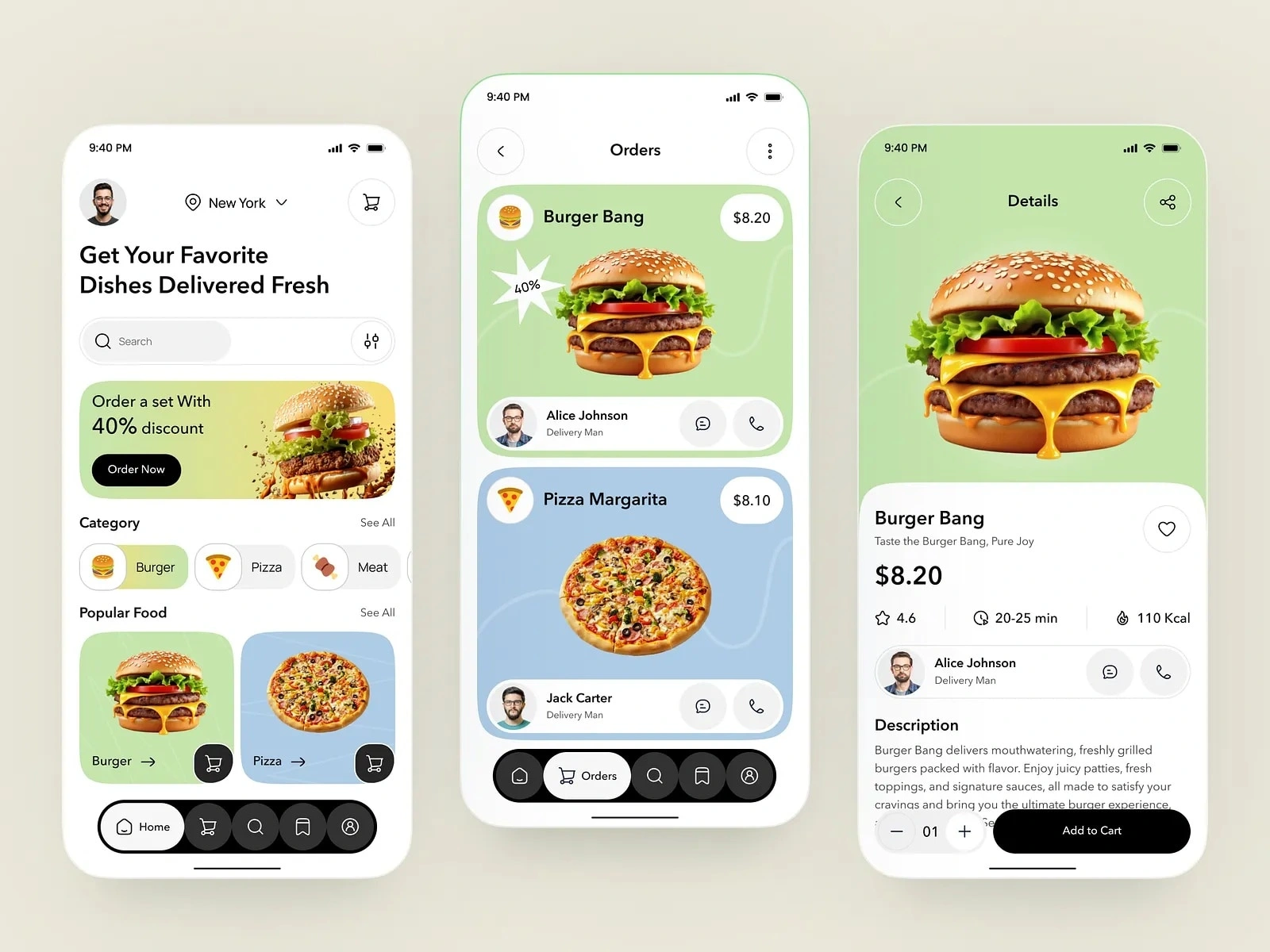 Delivery Mobile App Design