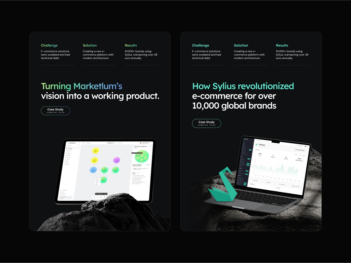 Mavilabs Portfolio Section