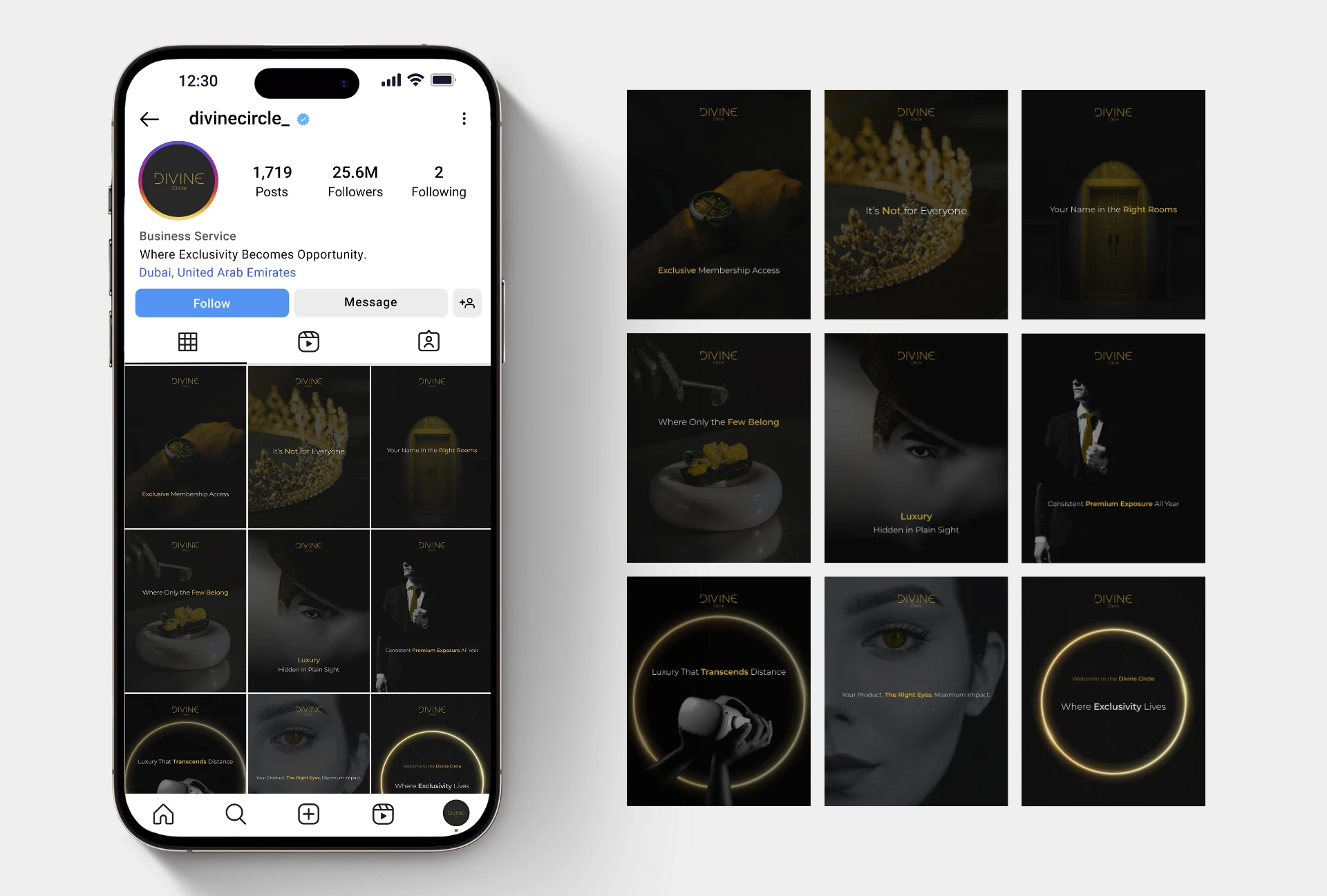 Divine Circle - IG Feed Grid
