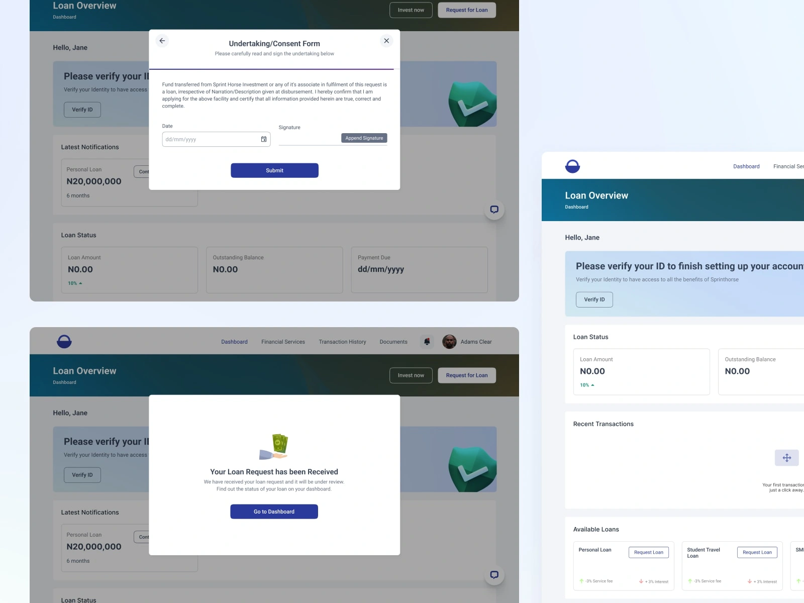 Loan Request Form