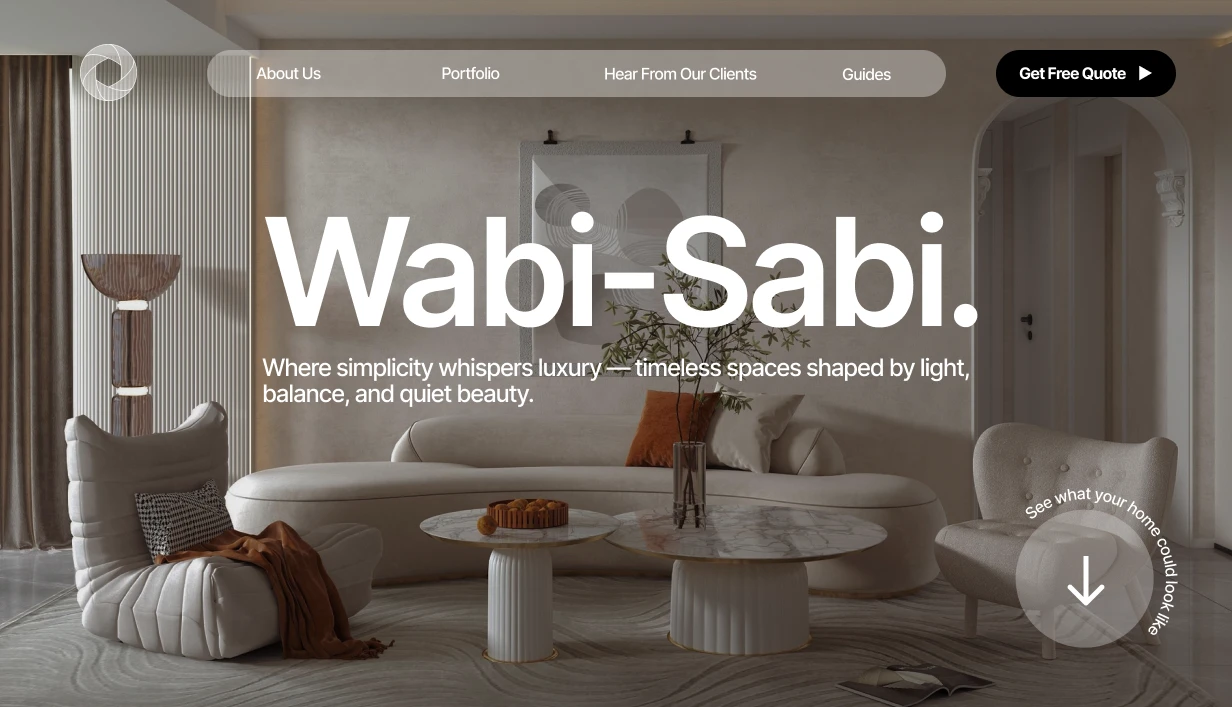 Round ID, interior designer | Wabi-Sabi Minimalism
