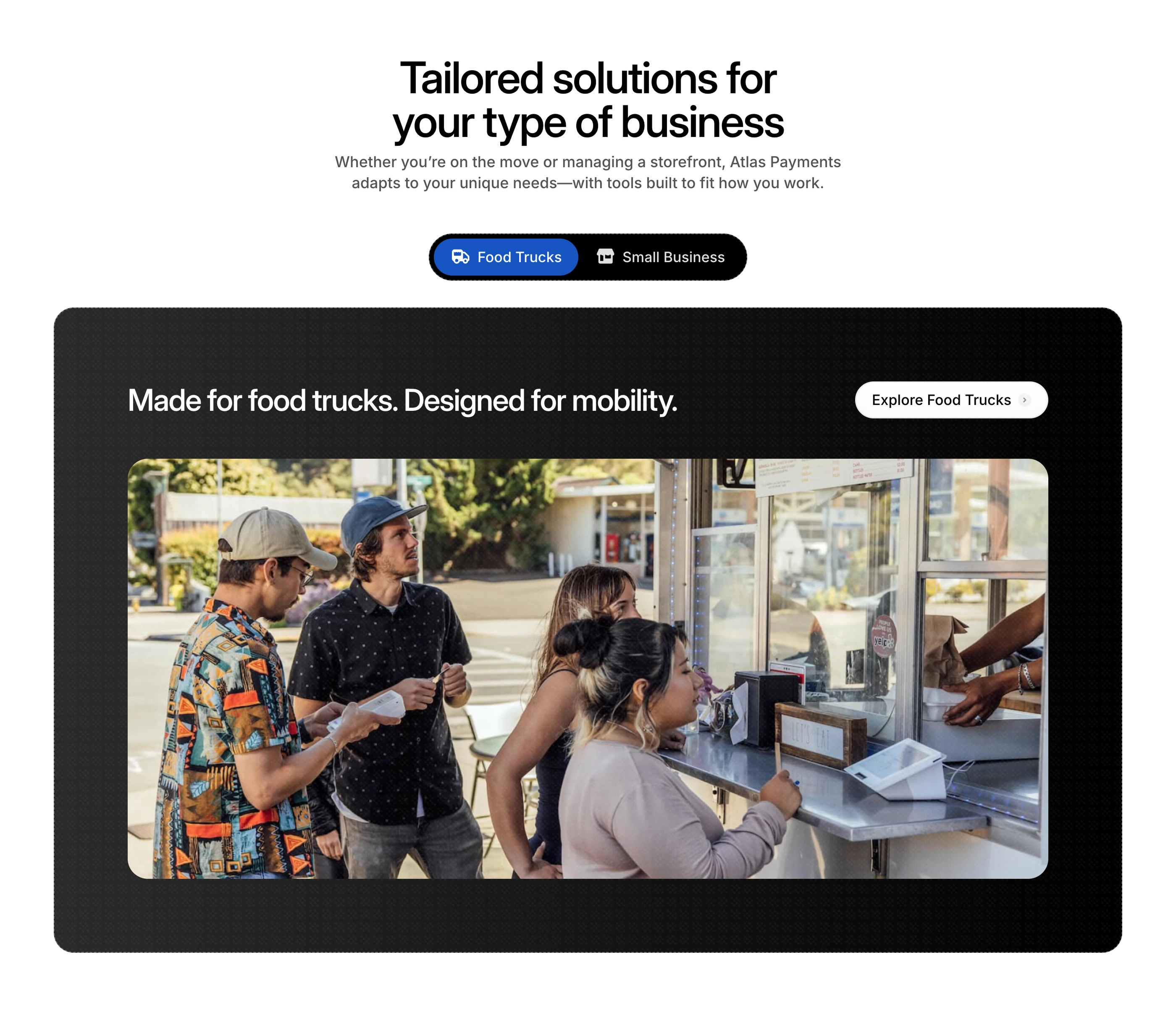 Home Page - Tailored Solutions Section