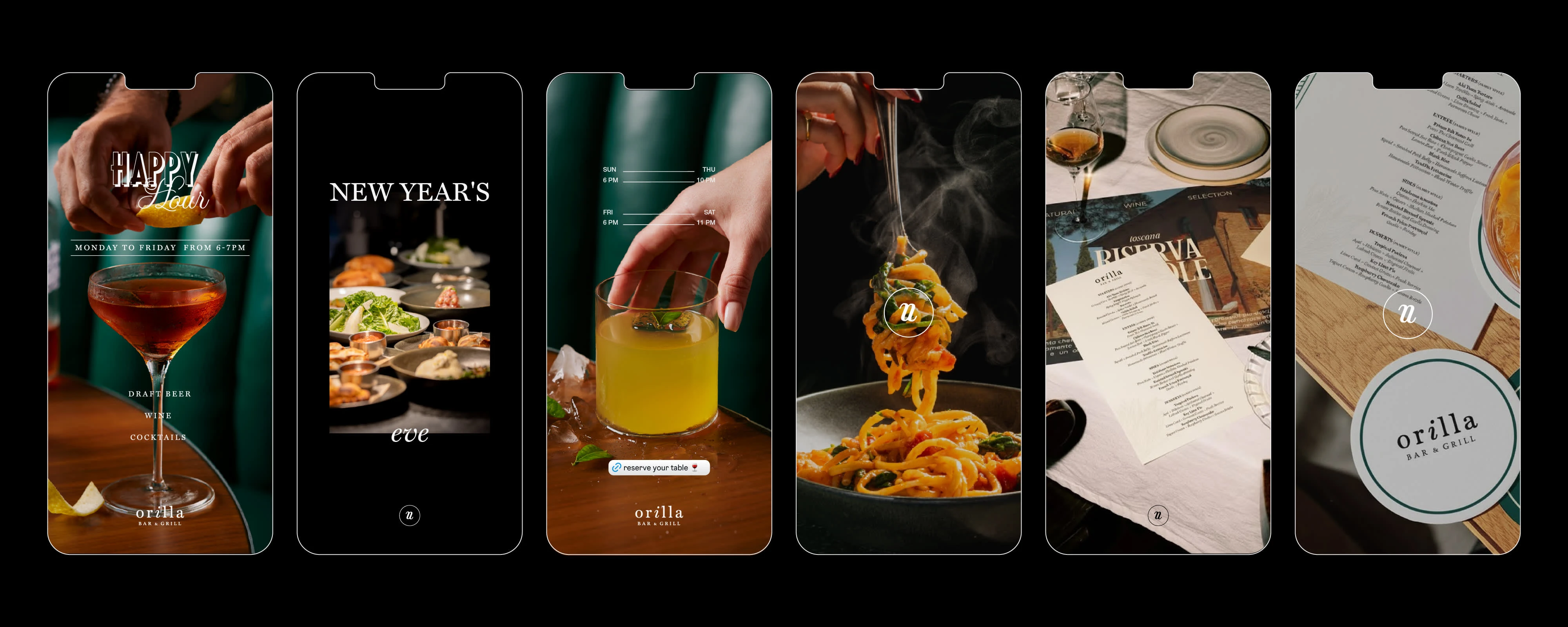 Dynamic Social Media Stories: Design of engaging vertical visual assets for Instagram/Facebook Stories, optimizing brand visibility and driving immediate restaurant traffic and special promotions.