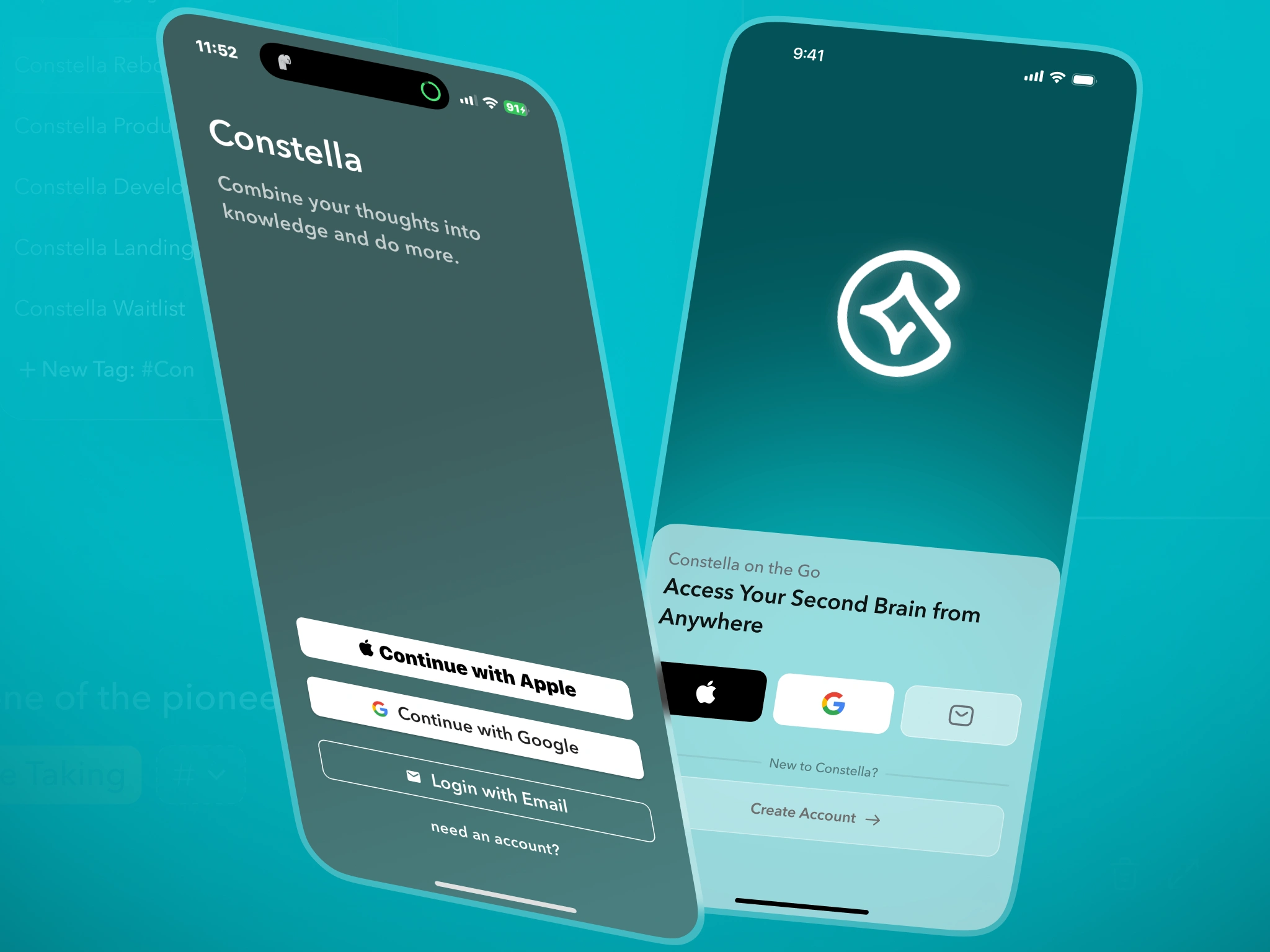 Login Sign Up Before After