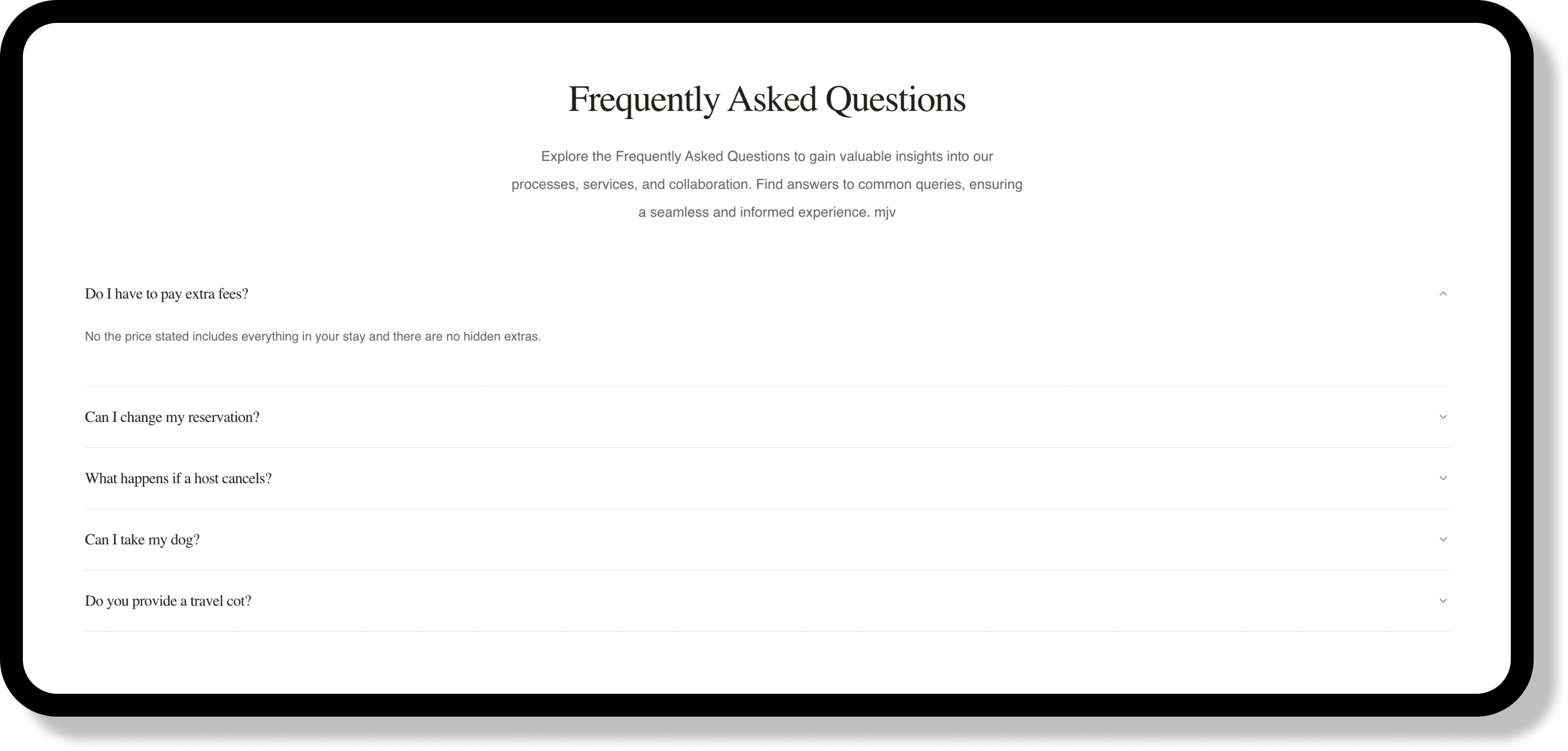FAQ Section