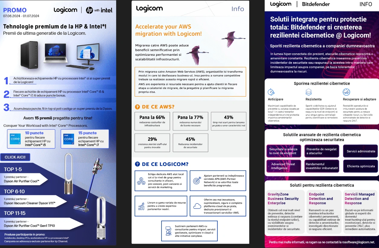 LOGICOM Newsletter for HP with Intel | AWS | Bitdefender