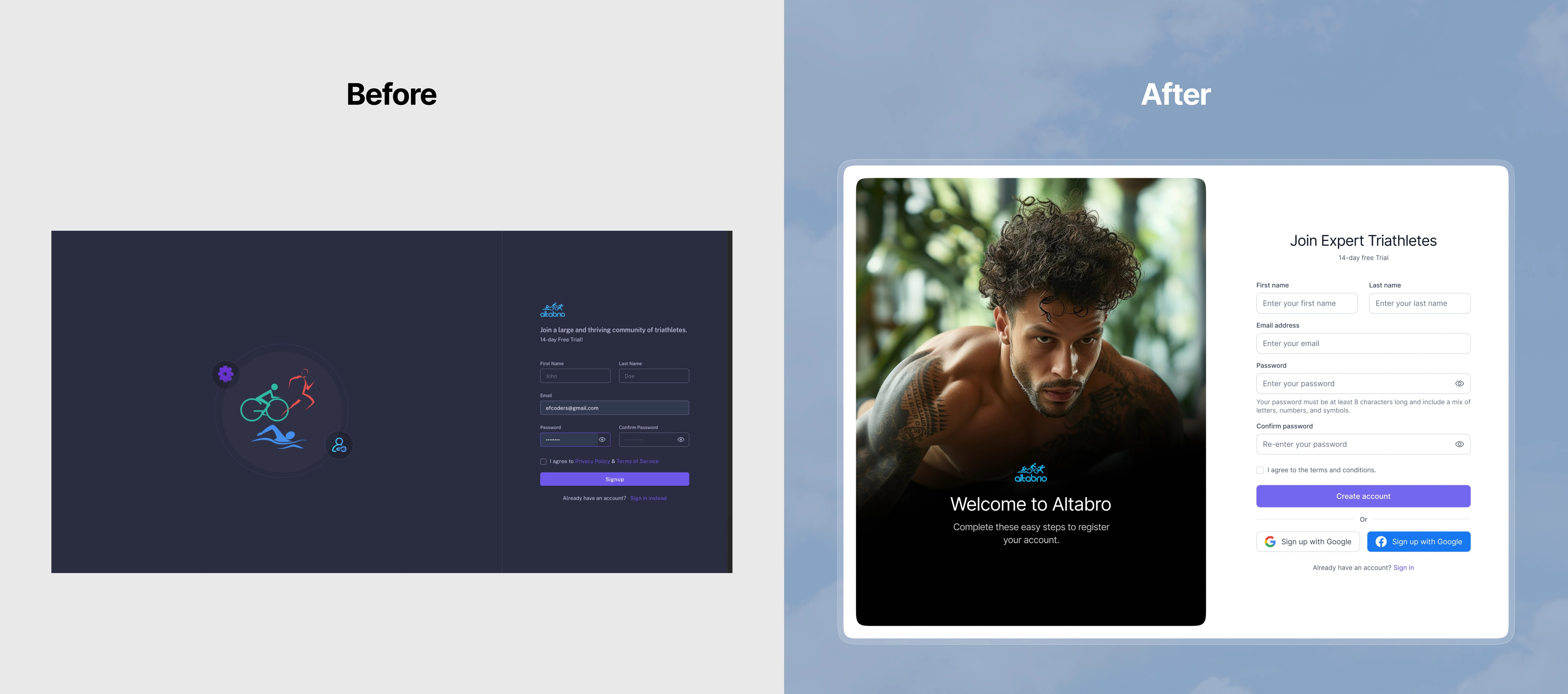 Sign up