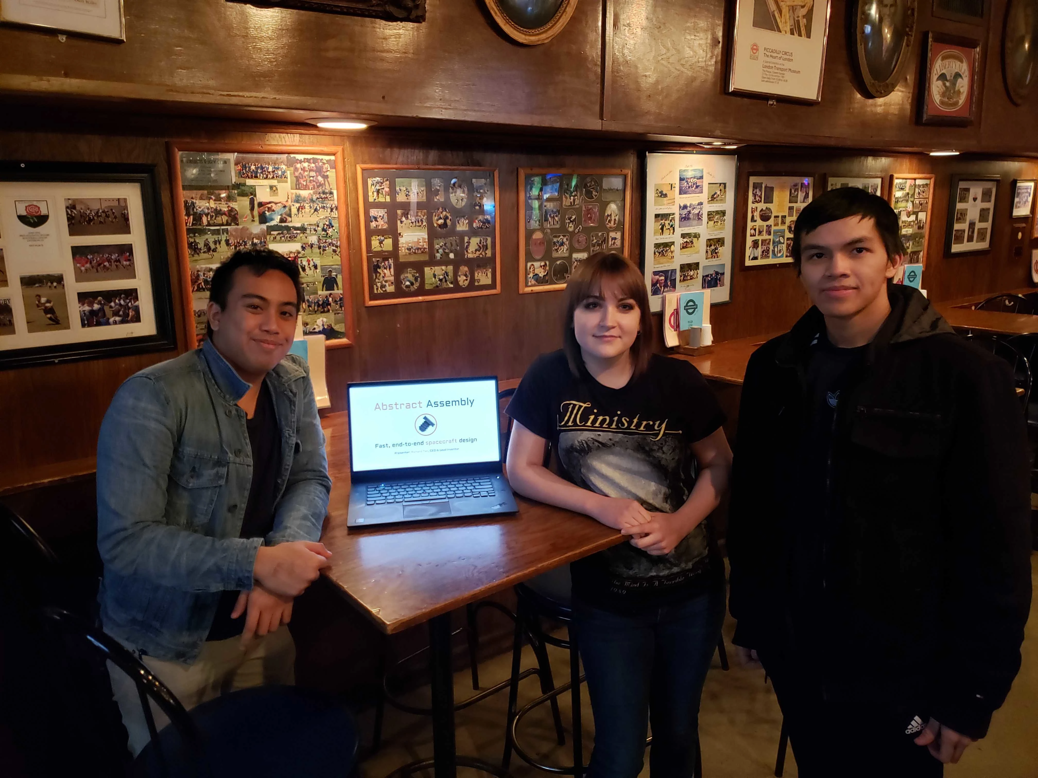 Team picture - Ready for our booth at SpaceCom19!